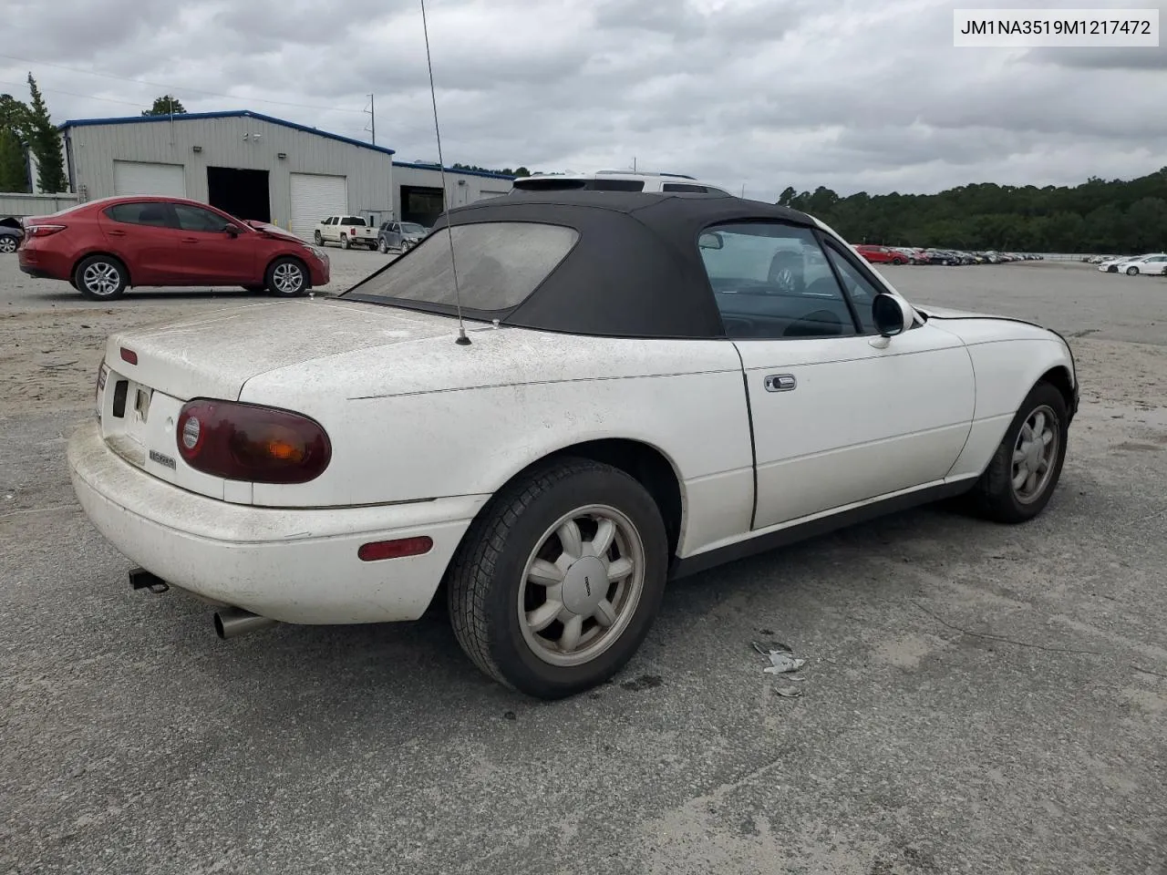 1991 Mazda Mx-5 Miata VIN: JM1NA3519M1217472 Lot: 68446584