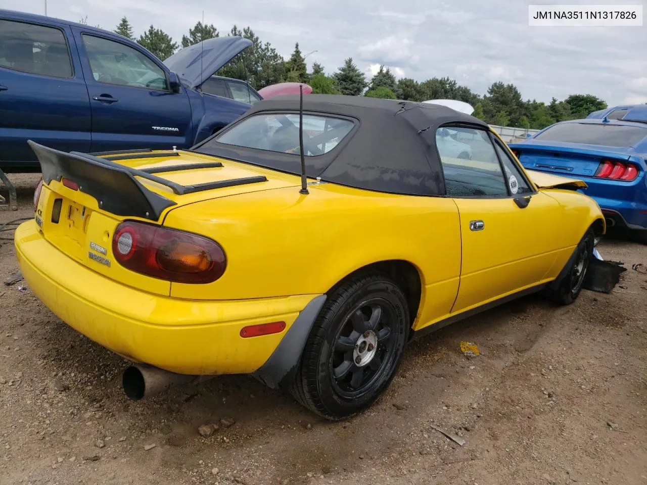 1992 Mazda Mx-5 Miata VIN: JM1NA3511N1317826 Lot: 52893464