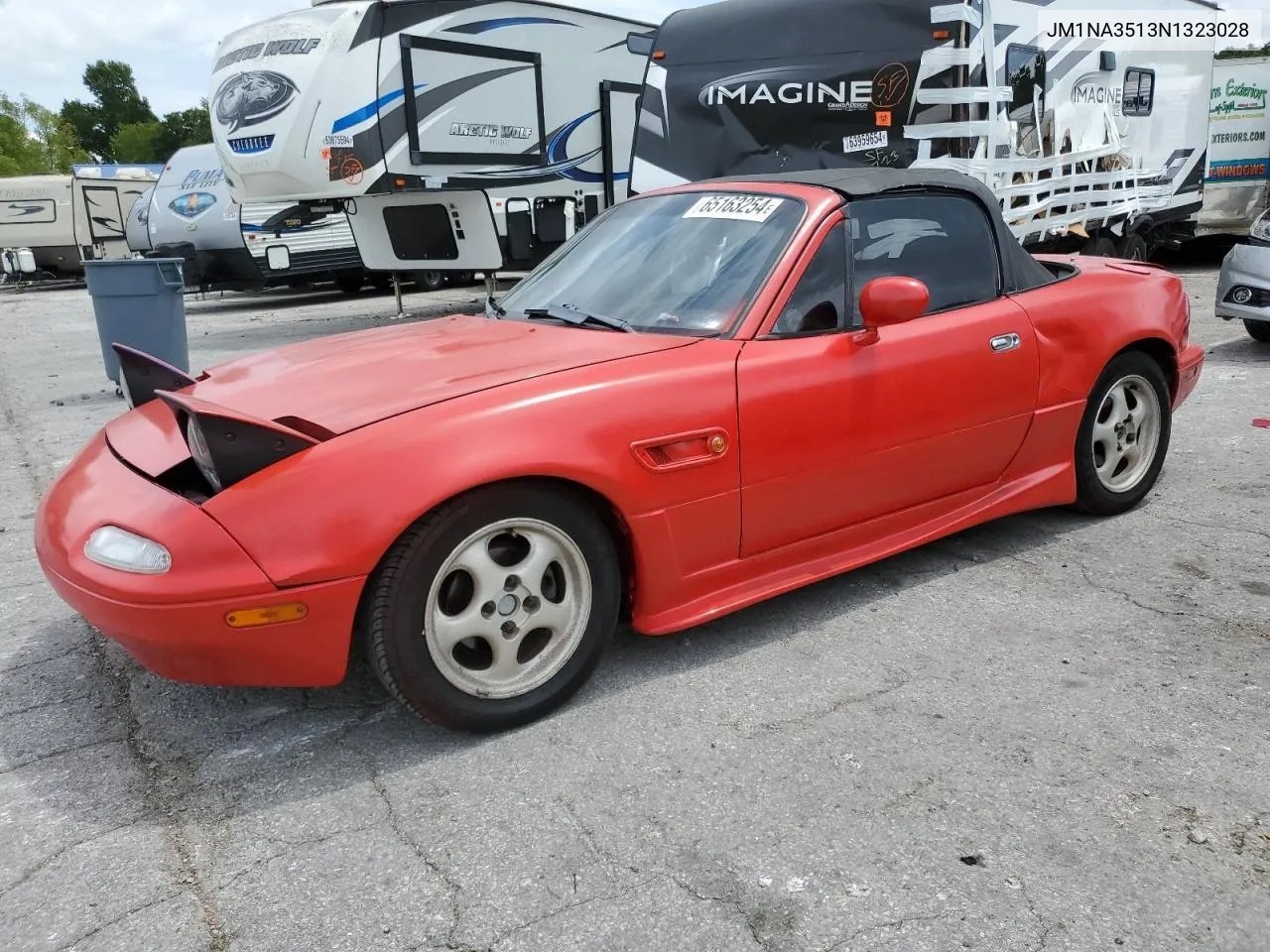 1992 Mazda Mx-5 Miata VIN: JM1NA3513N1323028 Lot: 65163254