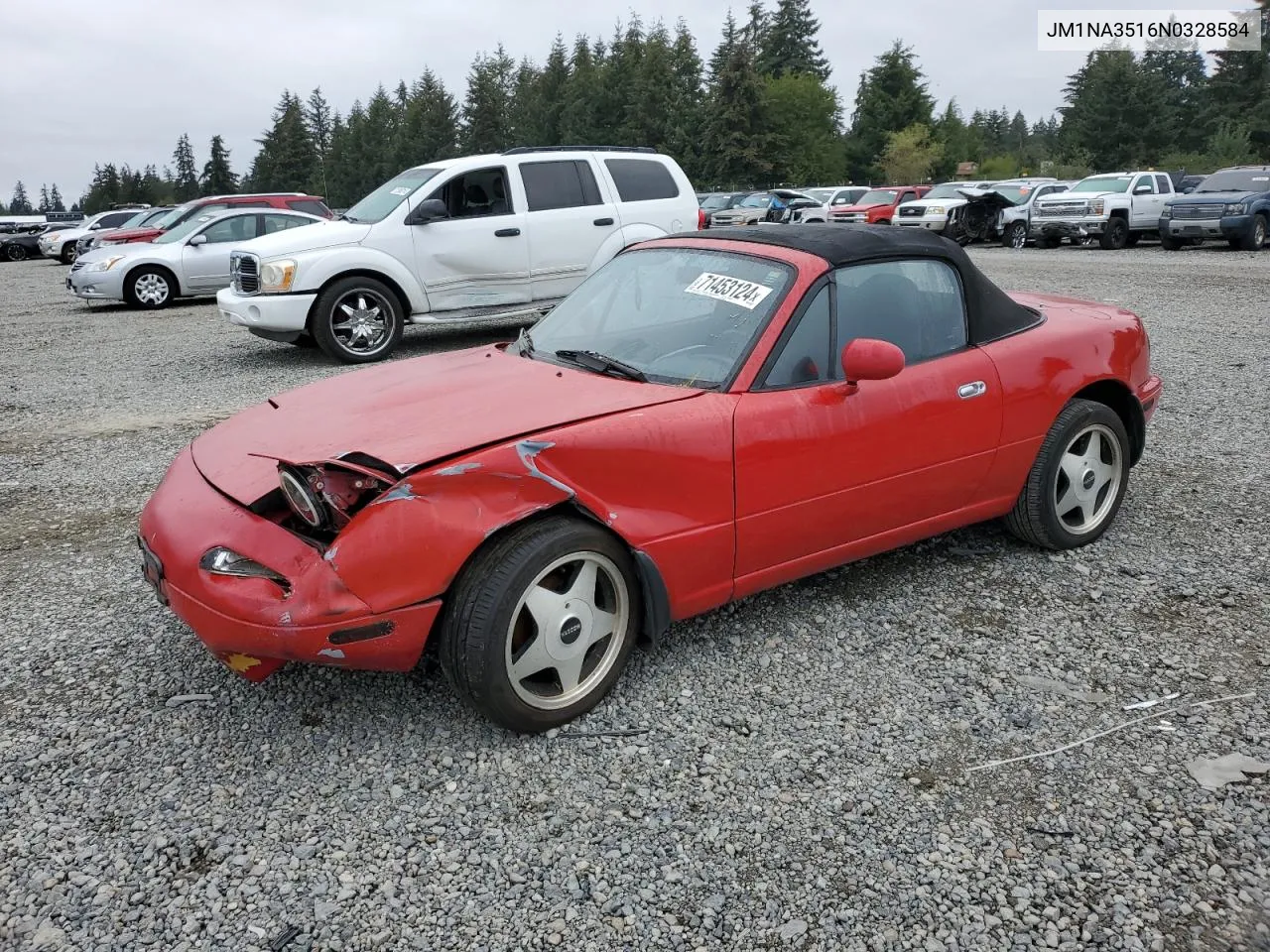 1992 Mazda Mx-5 Miata VIN: JM1NA3516N0328584 Lot: 71453124