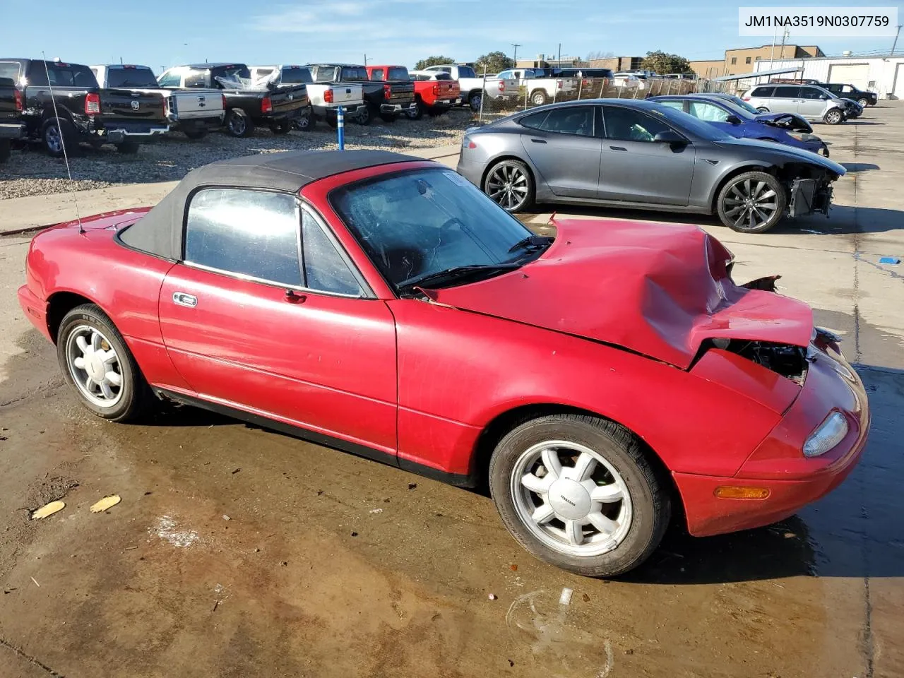 1992 Mazda Mx-5 Miata VIN: JM1NA3519N0307759 Lot: 78816744