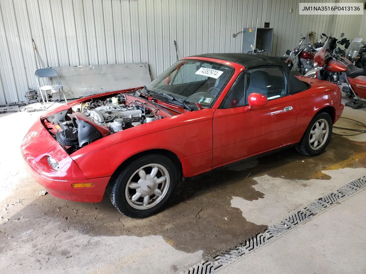 1993 Mazda Mx-5 Miata VIN: JM1NA3516P0413136 Lot: 74382974