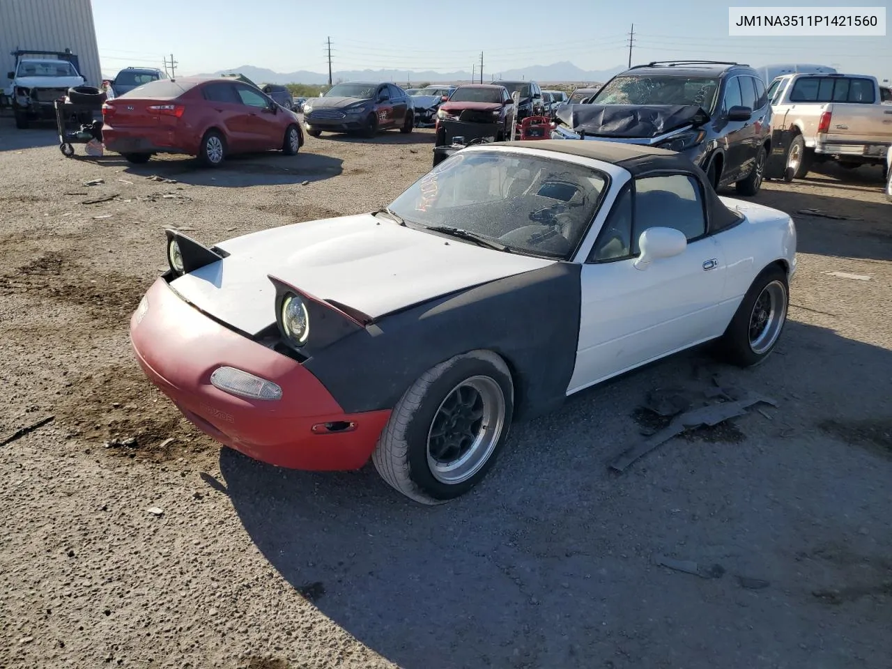 1993 Mazda Mx-5 Miata VIN: JM1NA3511P1421560 Lot: 75907364