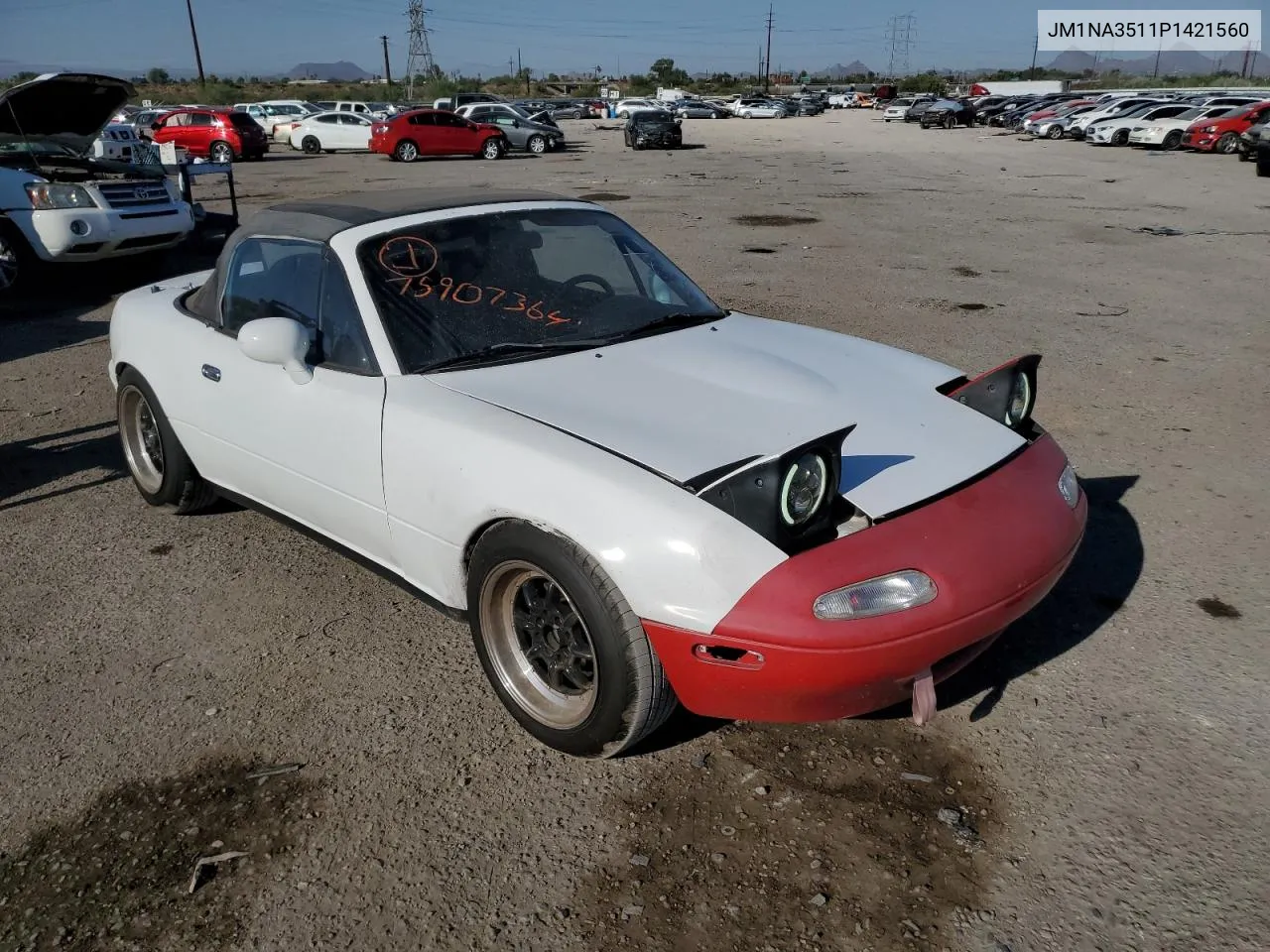 1993 Mazda Mx-5 Miata VIN: JM1NA3511P1421560 Lot: 75907364