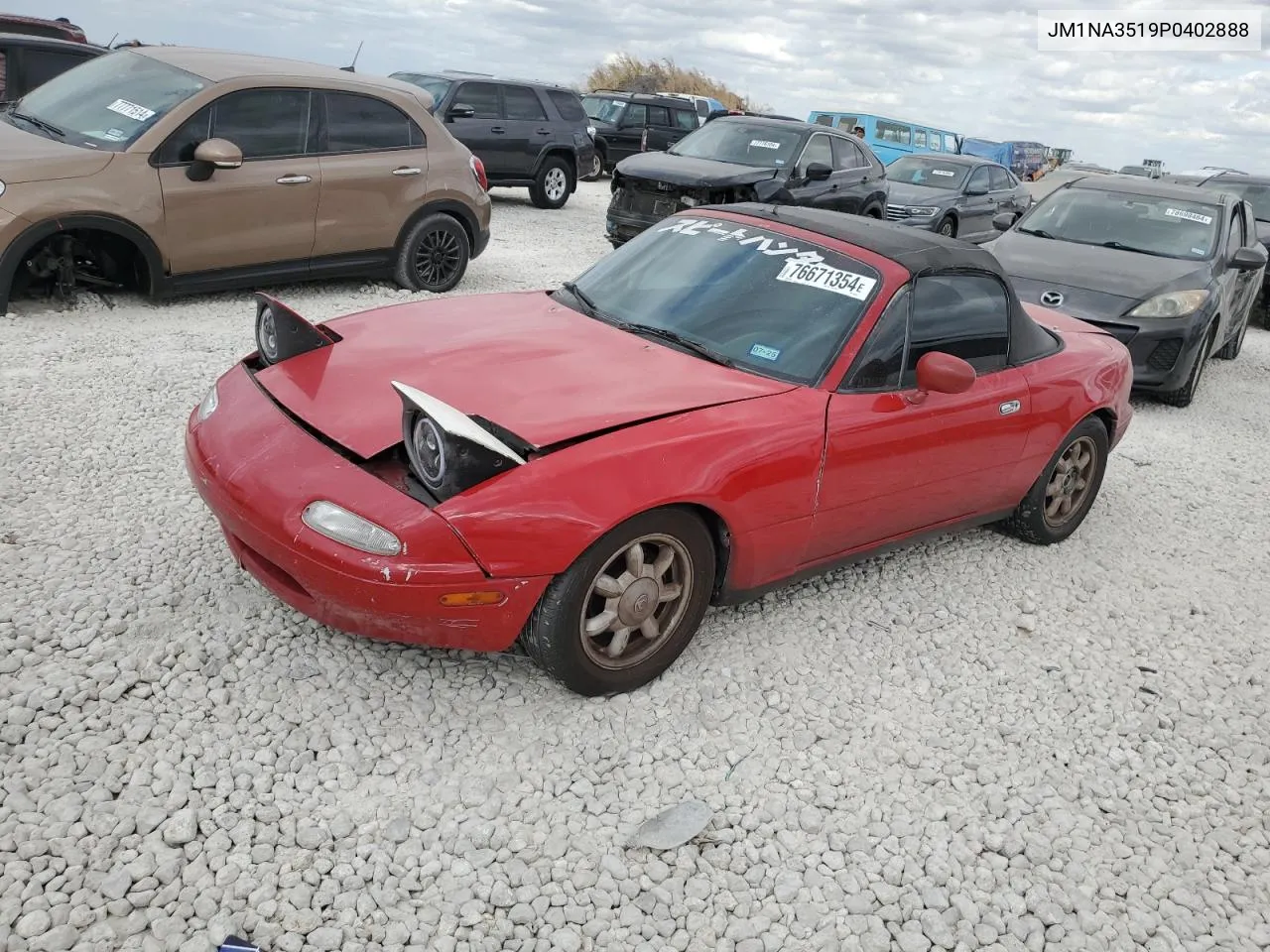 1993 Mazda Mx-5 Miata VIN: JM1NA3519P0402888 Lot: 76671354