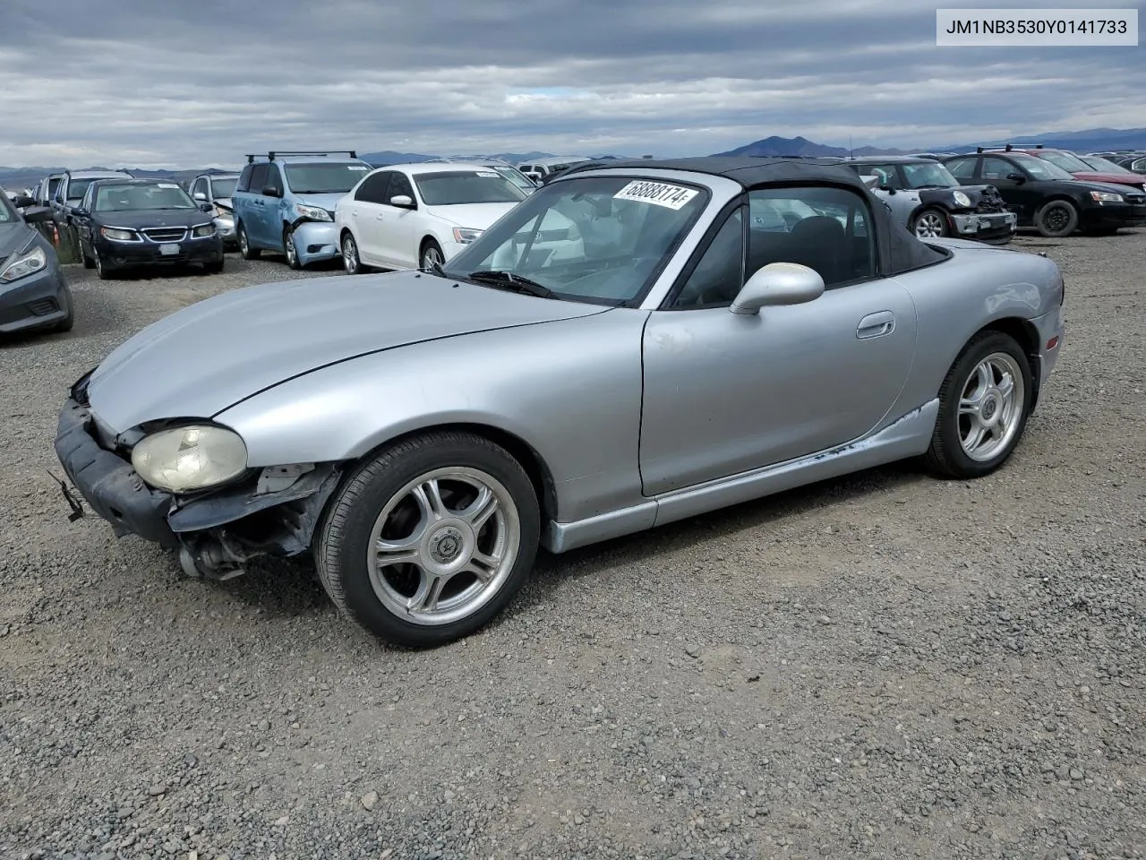 2000 Mazda Mx-5 Miata Base VIN: JM1NB3530Y0141733 Lot: 68888174