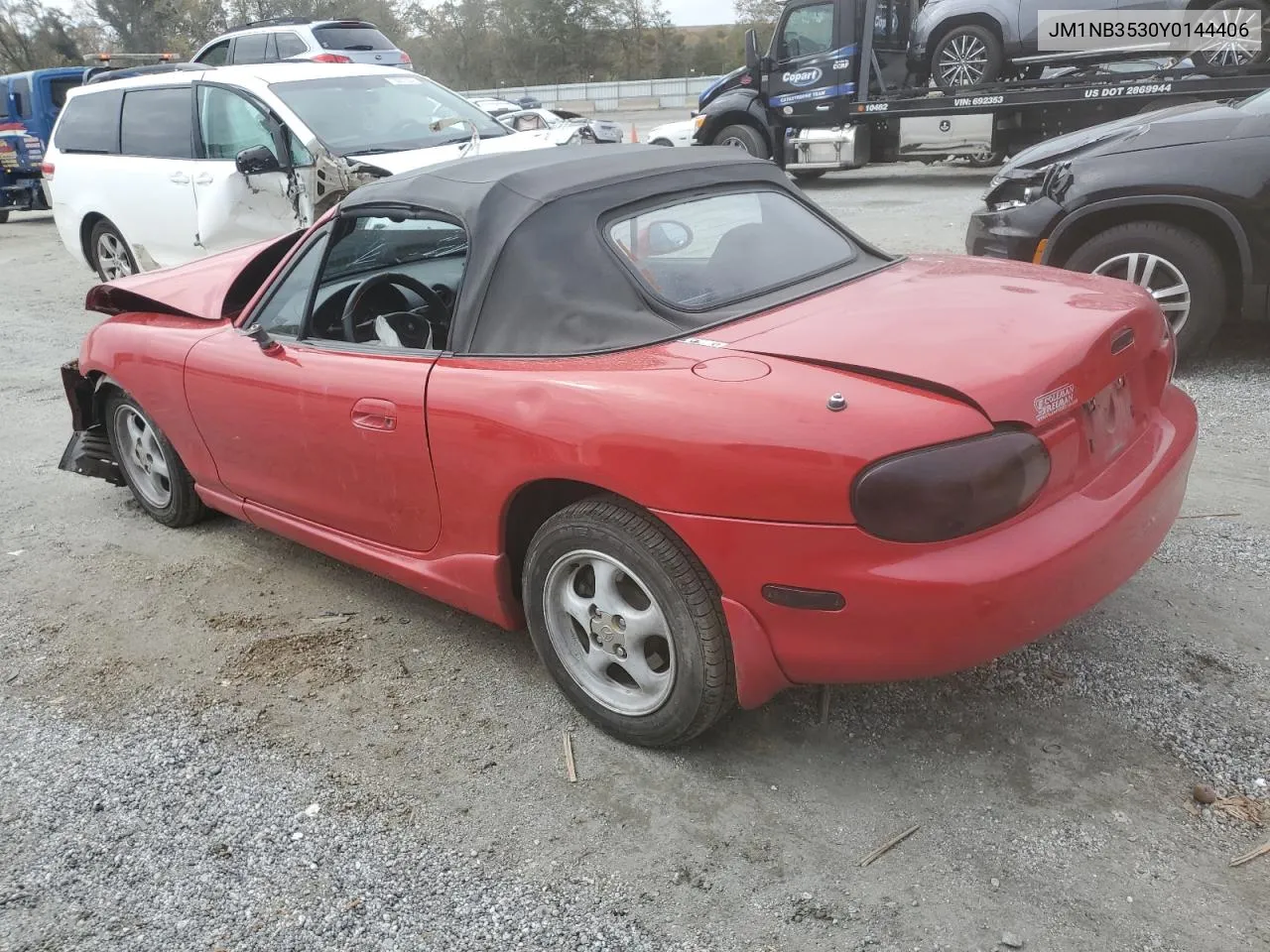 2000 Mazda Mx-5 Miata Base VIN: JM1NB3530Y0144406 Lot: 77655094