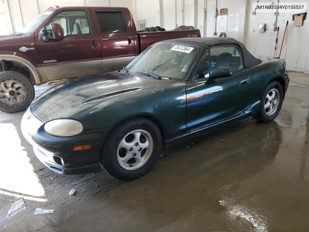 2000 Mazda Mx-5 Miata Base VIN: JM1NB3534Y0155537 Lot: 78412364