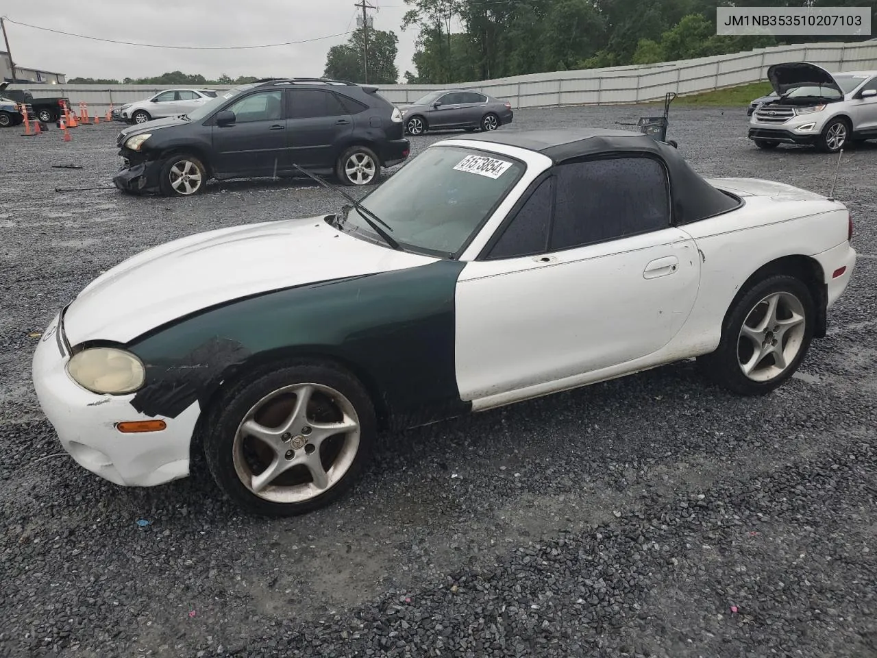 2001 Mazda Mx-5 Miata Base VIN: JM1NB353510207103 Lot: 51573854