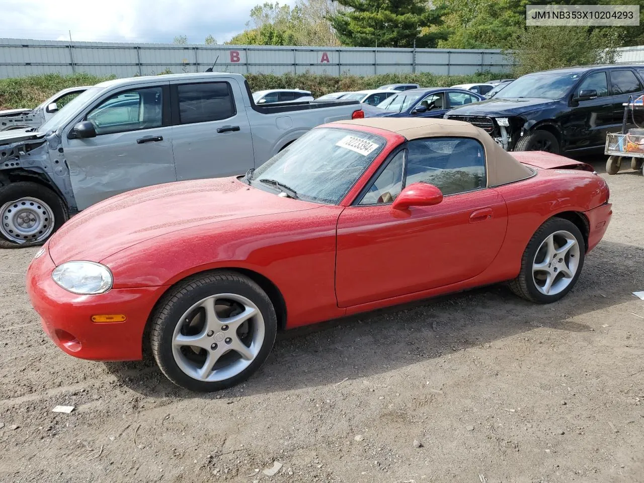 2001 Mazda Mx-5 Miata Base VIN: JM1NB353X10204293 Lot: 73223394