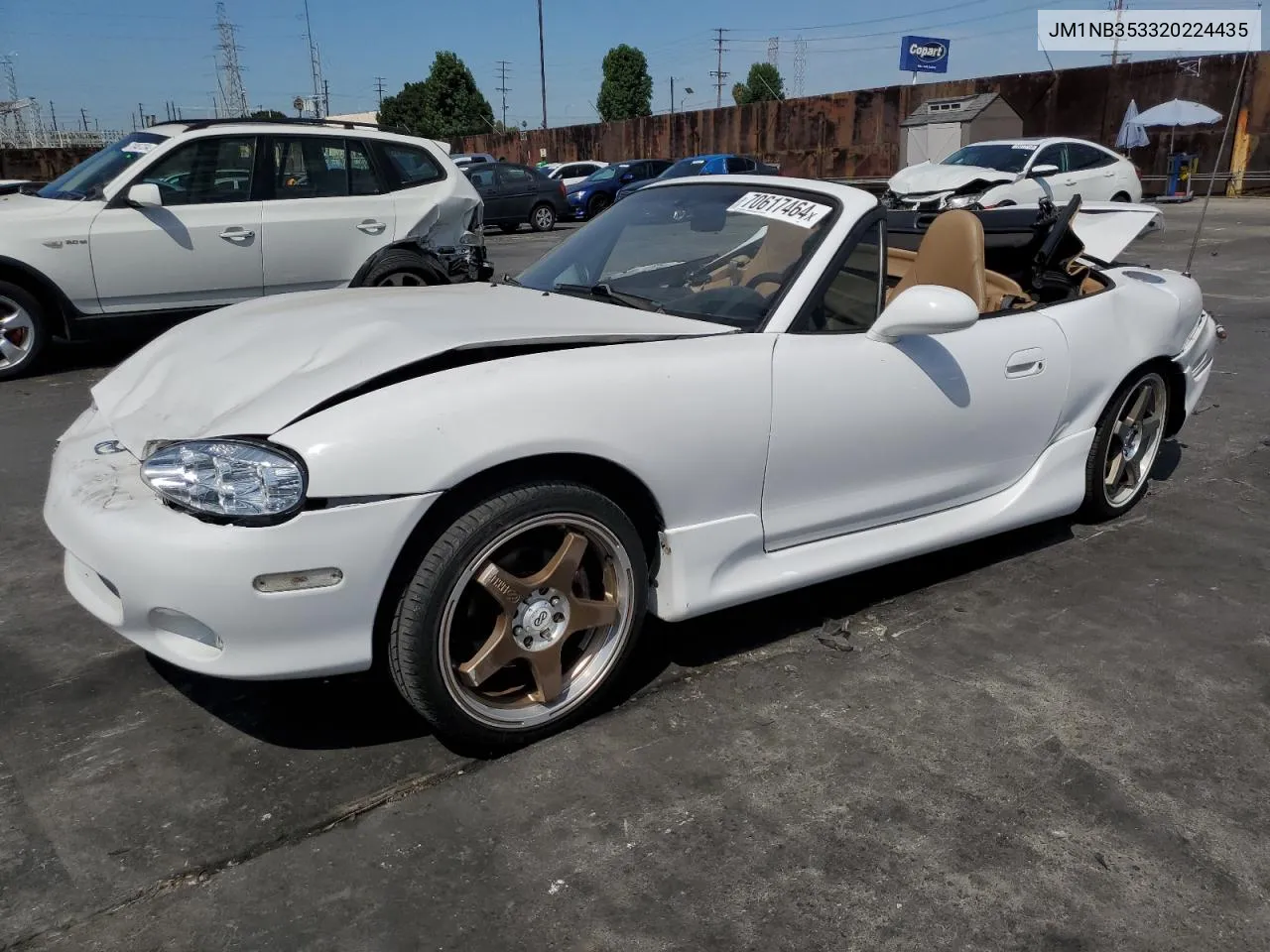 2002 Mazda Mx-5 Miata Base VIN: JM1NB353320224435 Lot: 70617464