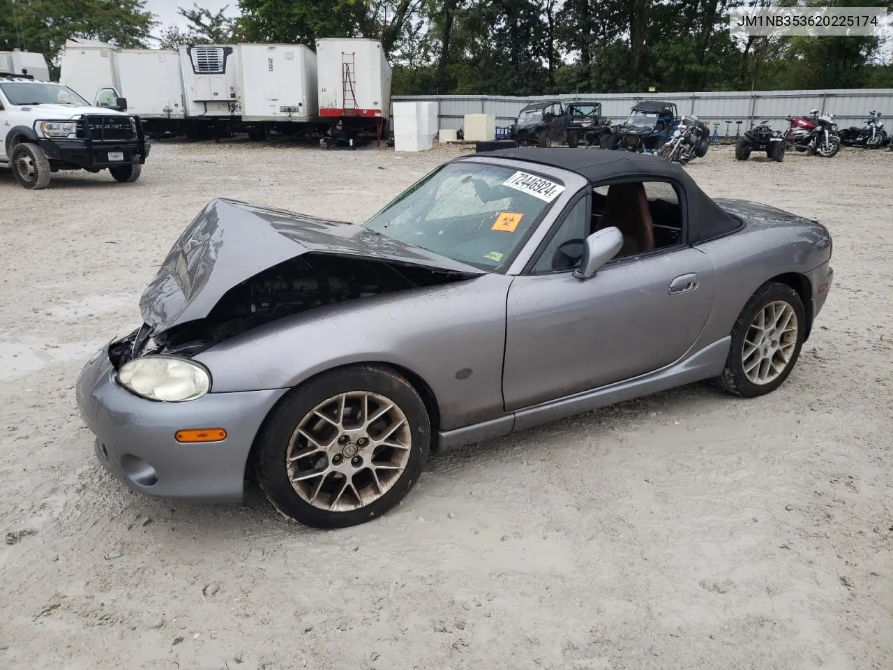 2002 Mazda Mx-5 Miata Base VIN: JM1NB353620225174 Lot: 72446924