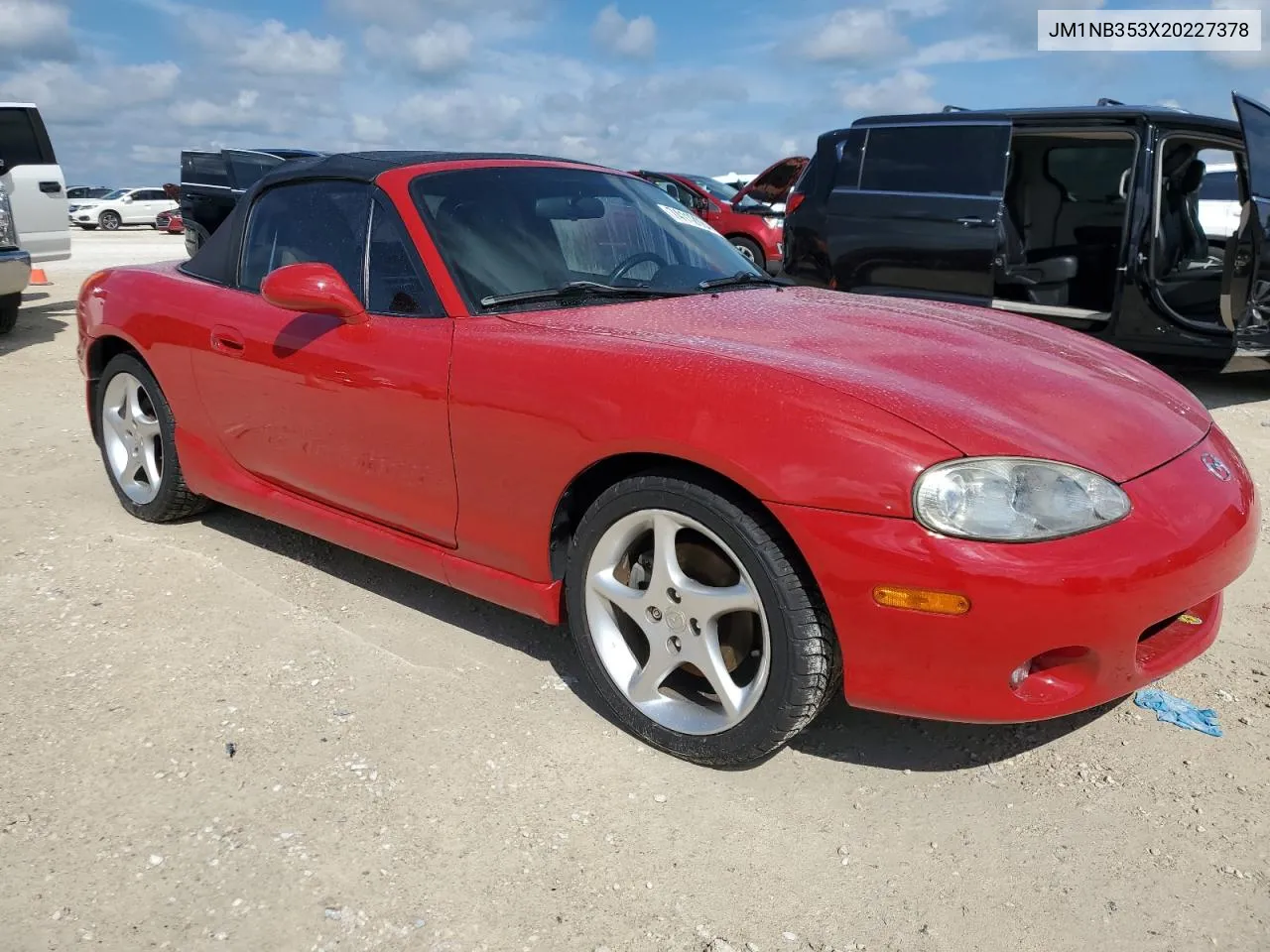 2002 Mazda Mx-5 Miata Base VIN: JM1NB353X20227378 Lot: 74112084