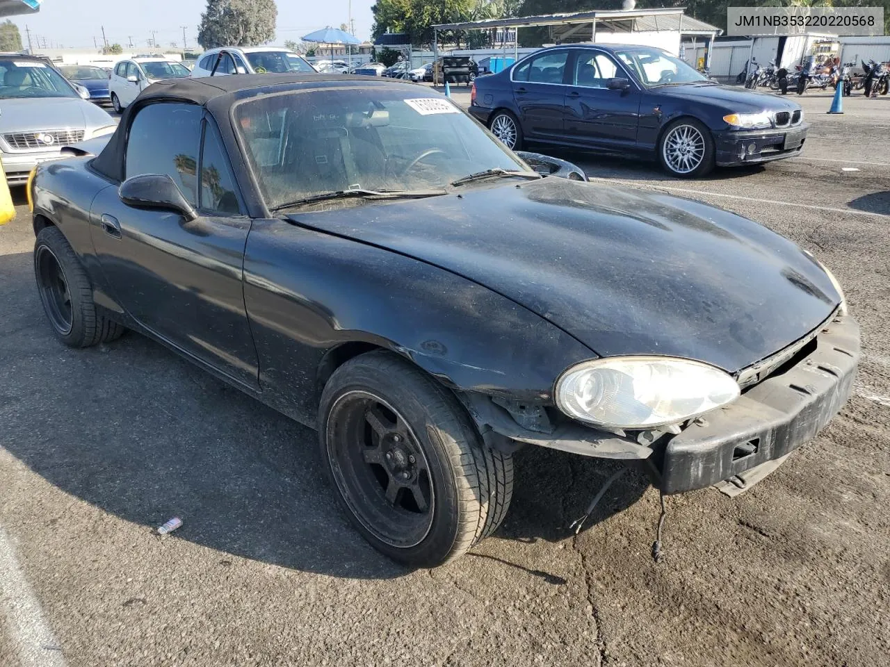 2002 Mazda Mx-5 Miata Base VIN: JM1NB353220220568 Lot: 76300694