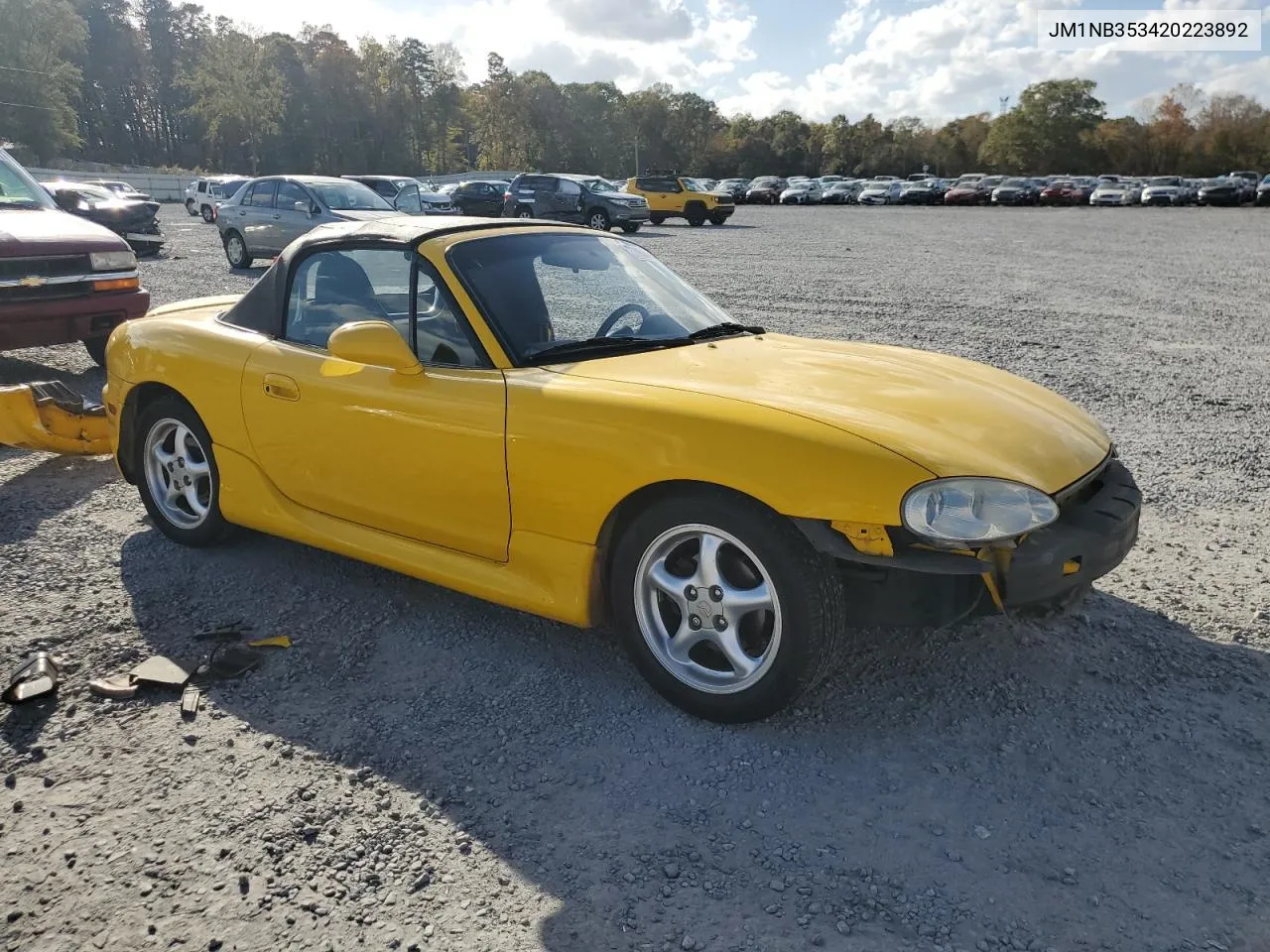 2002 Mazda Mx-5 Miata Base VIN: JM1NB353420223892 Lot: 77934494