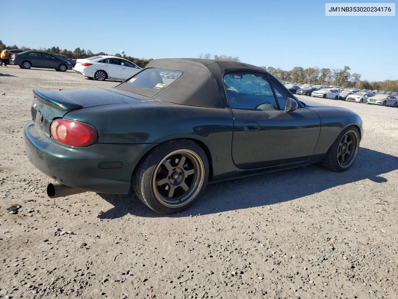 2002 Mazda Mx-5 Miata Base VIN: JM1NB353020234176 Lot: 78120654