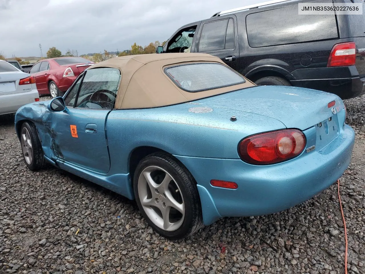 2002 Mazda Mx-5 Miata Base VIN: JM1NB353620227636 Lot: 78680154