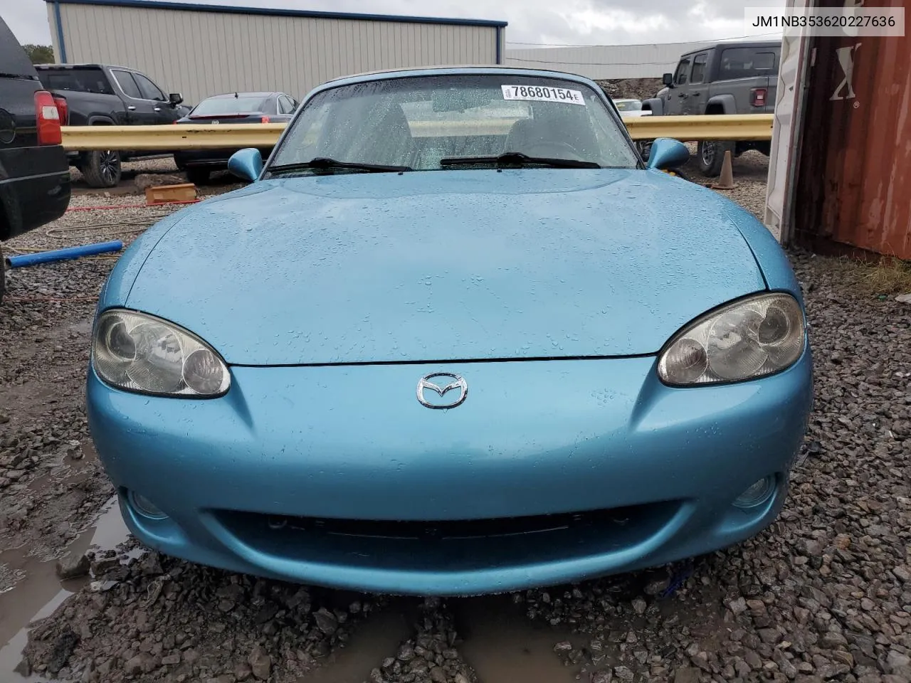 2002 Mazda Mx-5 Miata Base VIN: JM1NB353620227636 Lot: 78680154