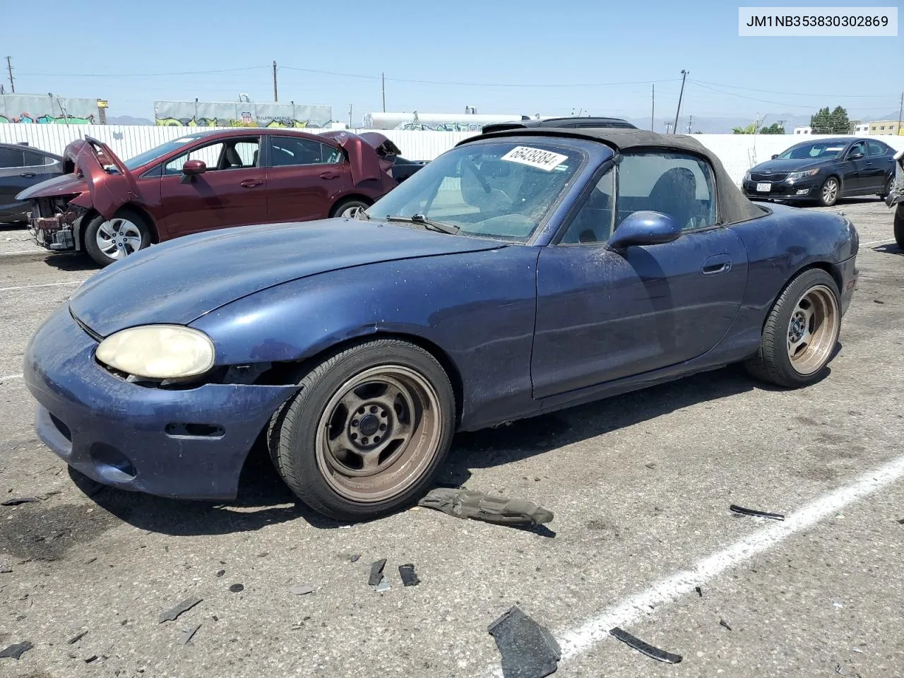 2003 Mazda Mx-5 Miata Base VIN: JM1NB353830302869 Lot: 66439384