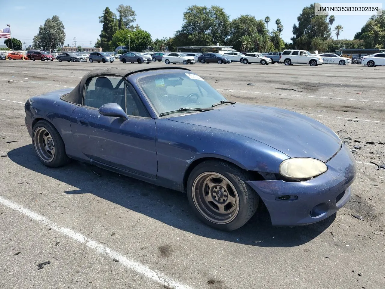 2003 Mazda Mx-5 Miata Base VIN: JM1NB353830302869 Lot: 66439384