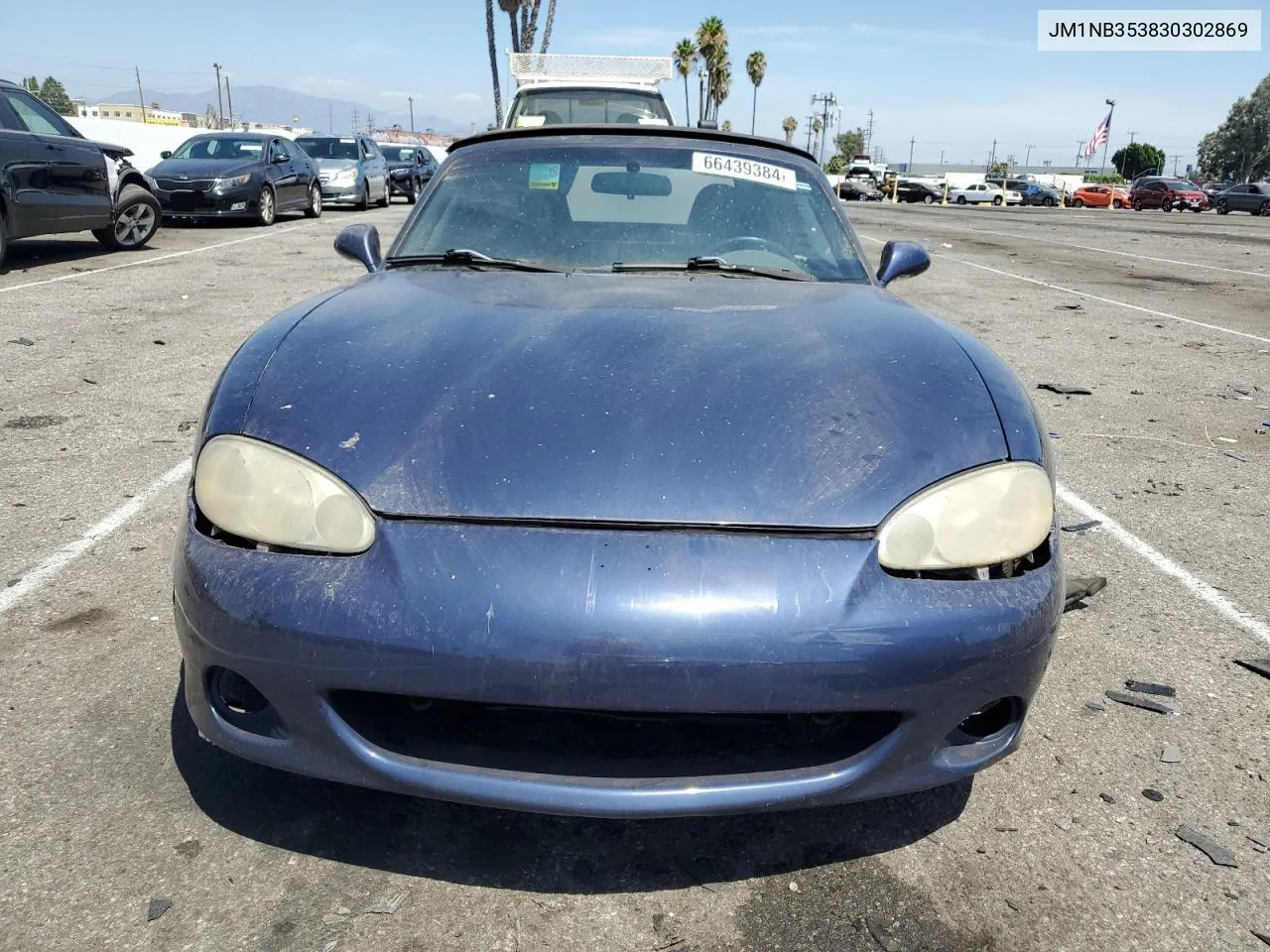 2003 Mazda Mx-5 Miata Base VIN: JM1NB353830302869 Lot: 66439384