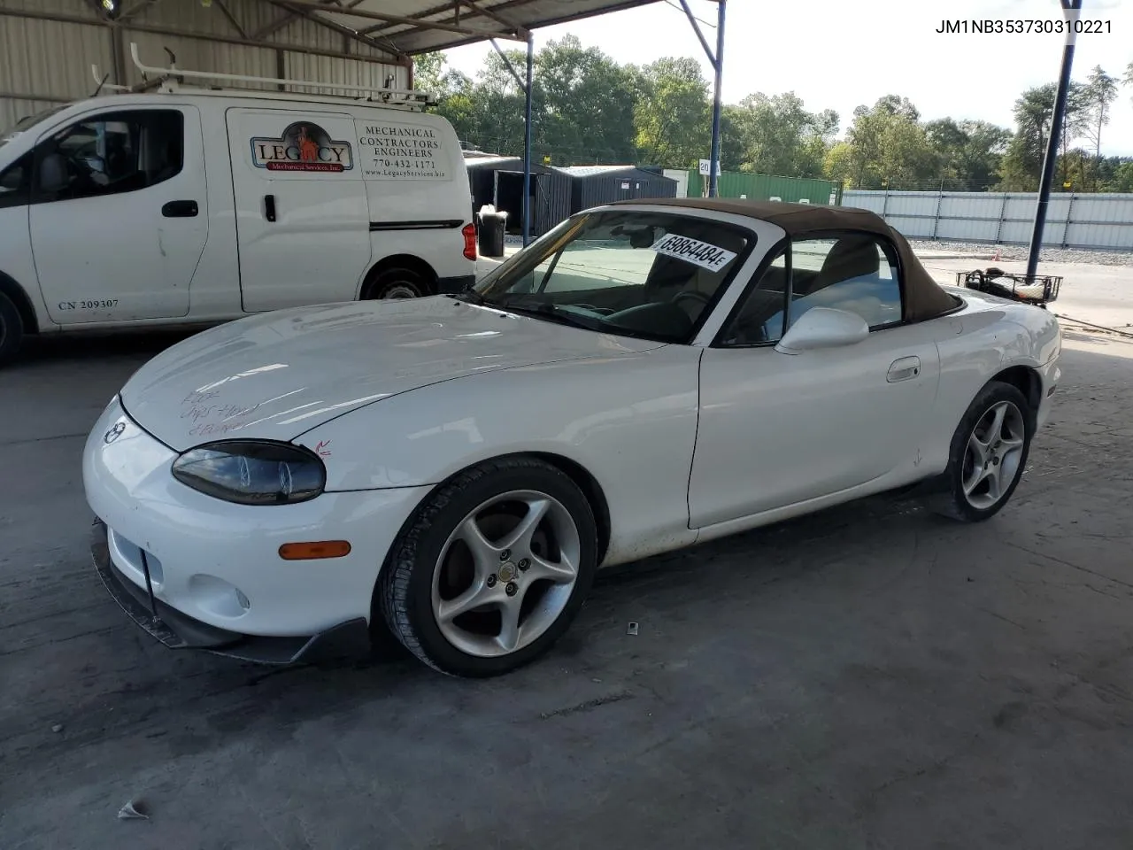 2003 Mazda Mx-5 Miata Base VIN: JM1NB353730310221 Lot: 69864484