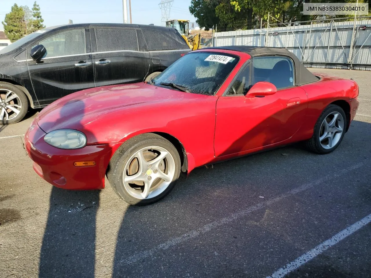 2003 Mazda Mx-5 Miata Base VIN: JM1NB353830304010 Lot: 72841474