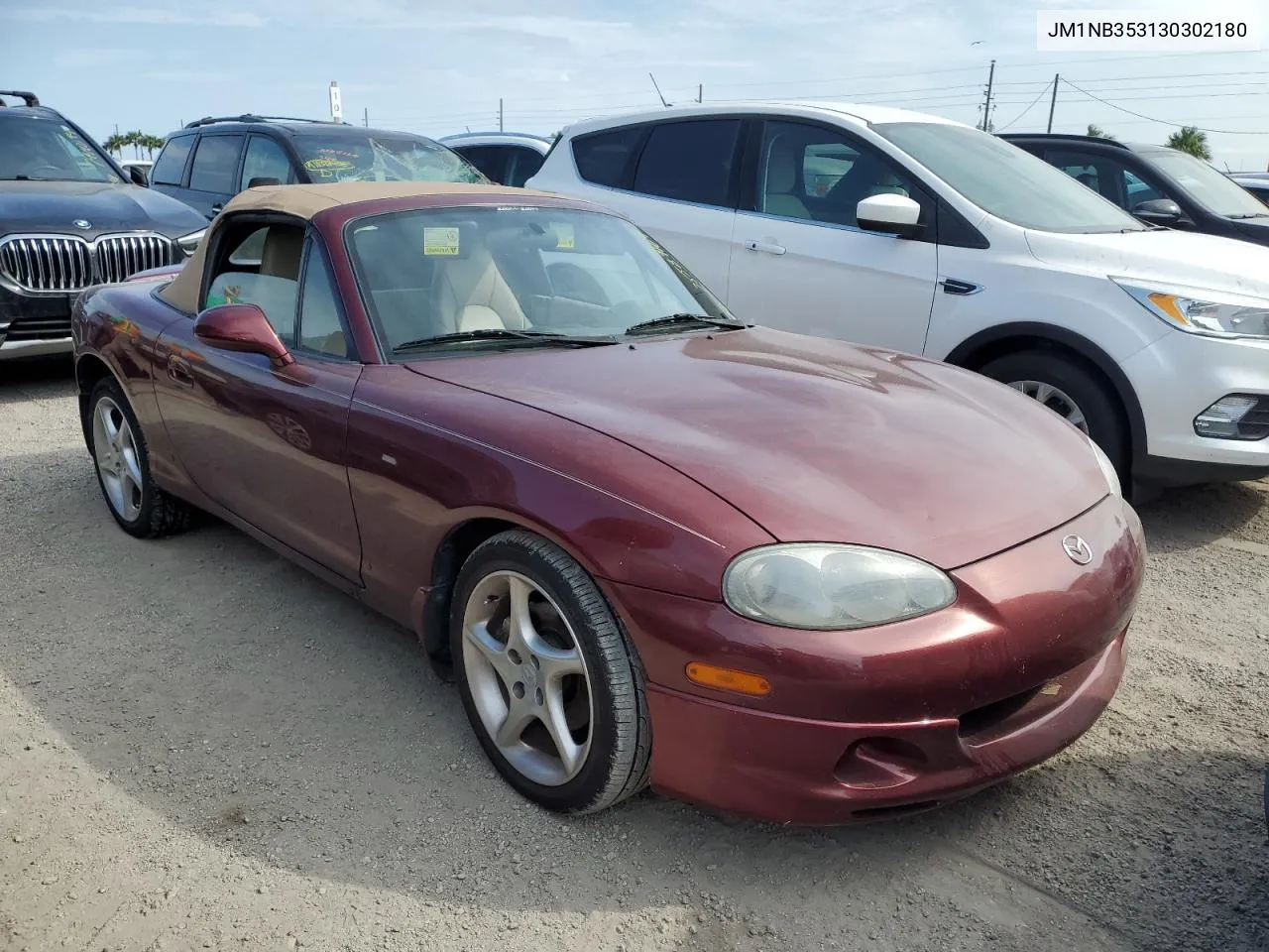 2003 Mazda Mx-5 Miata Base VIN: JM1NB353130302180 Lot: 75589104