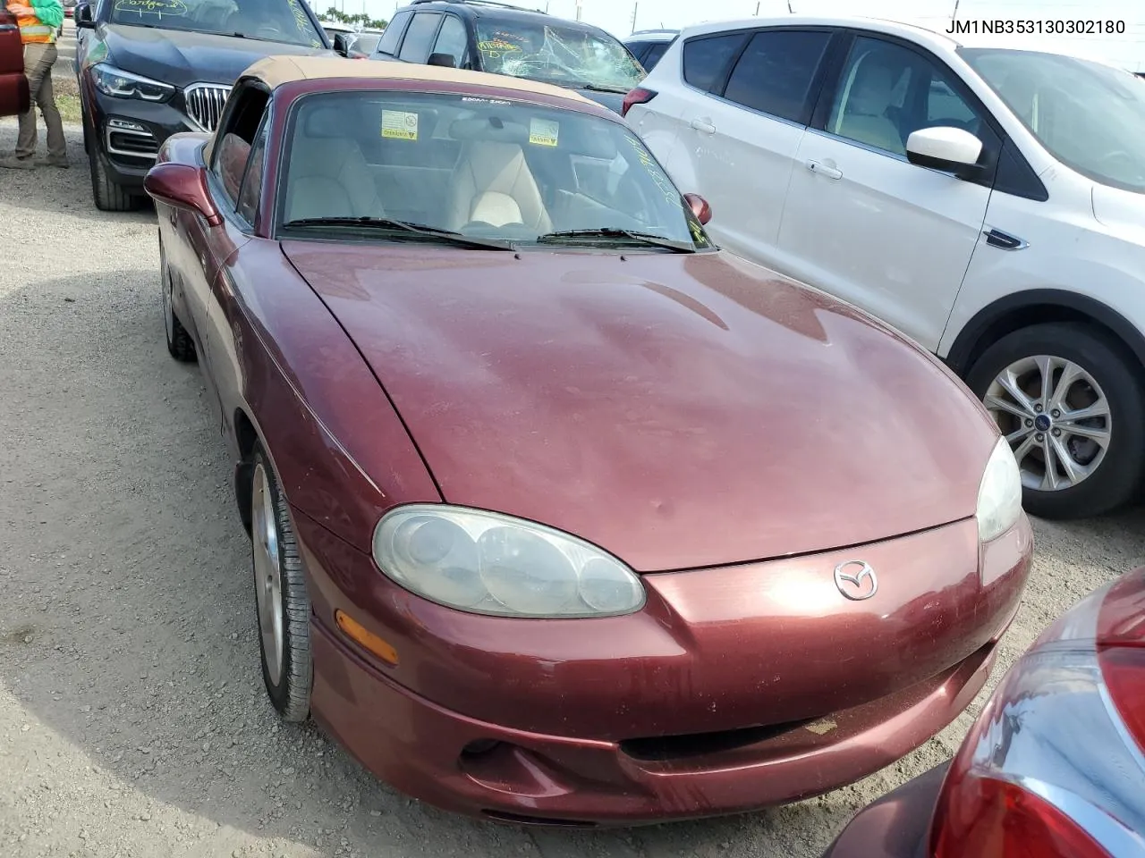 2003 Mazda Mx-5 Miata Base VIN: JM1NB353130302180 Lot: 75589104