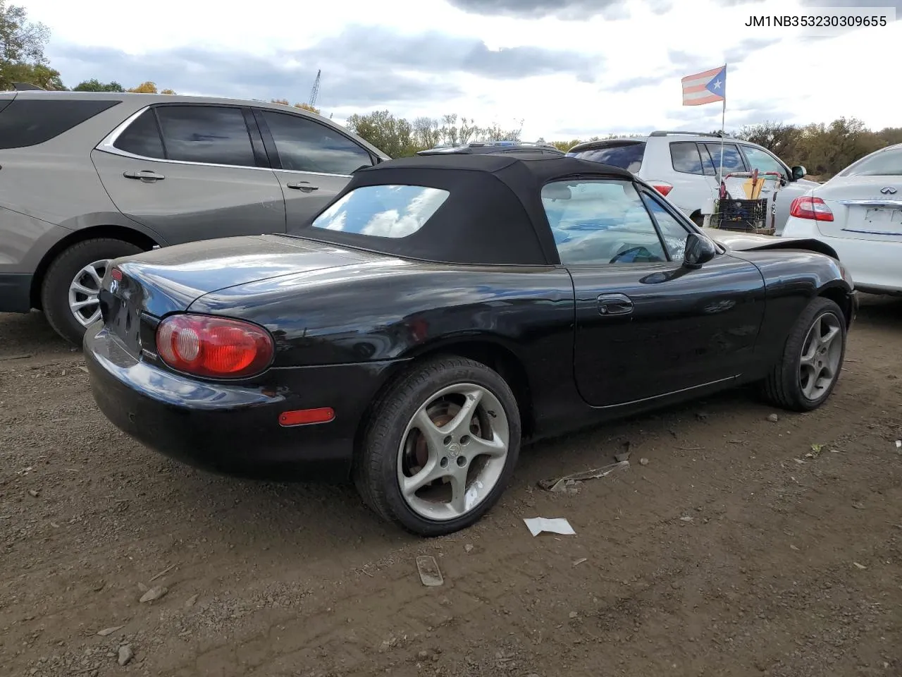 2003 Mazda Mx-5 Miata Base VIN: JM1NB353230309655 Lot: 75857444