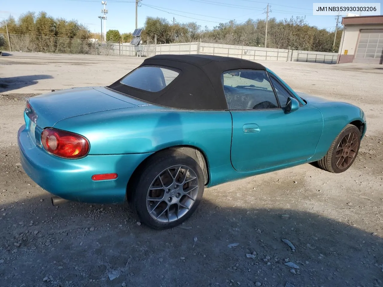 2003 Mazda Mx-5 Miata Base VIN: JM1NB353930303206 Lot: 76621094