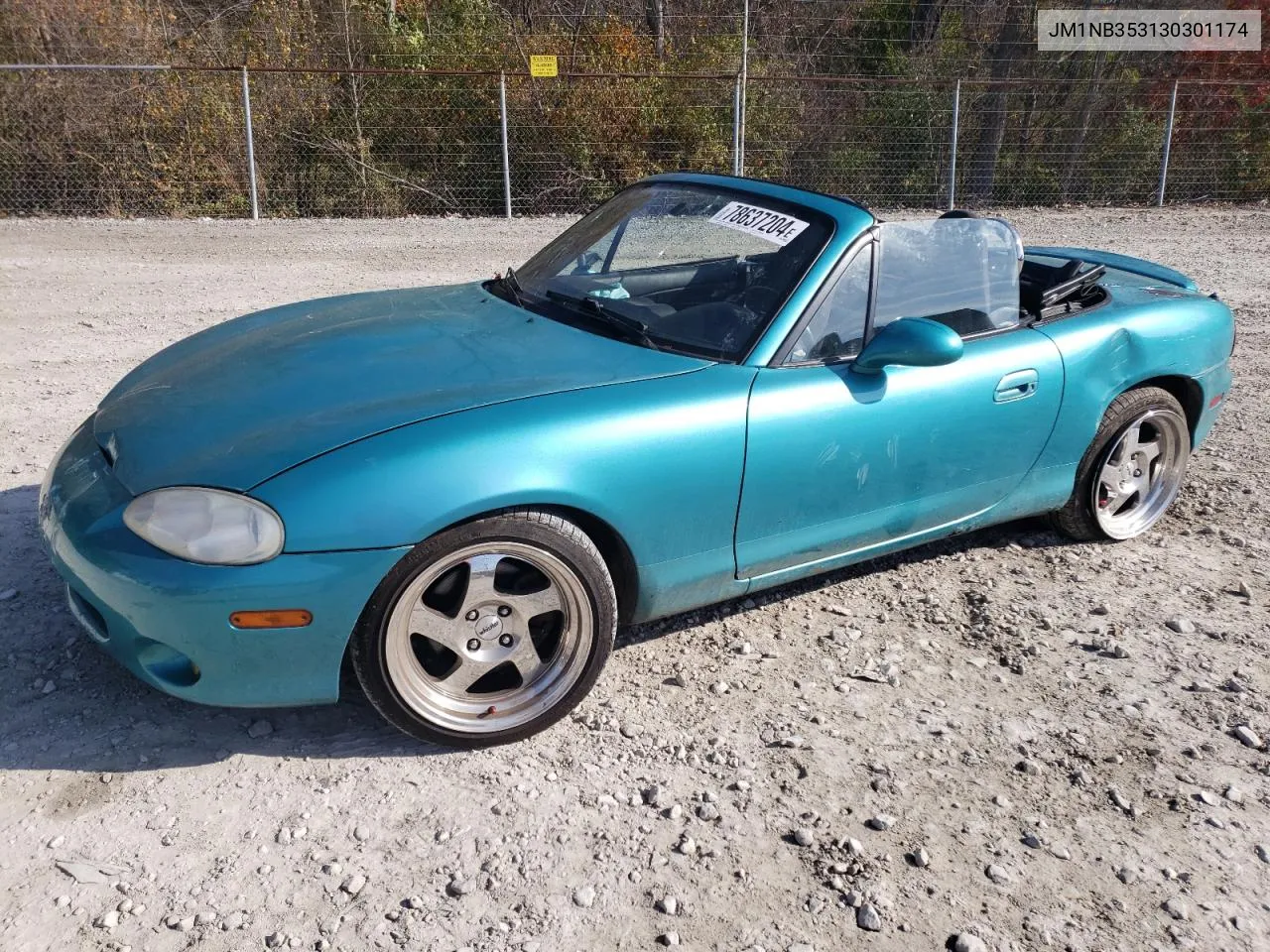 2003 Mazda Mx-5 Miata Base VIN: JM1NB353130301174 Lot: 78637204