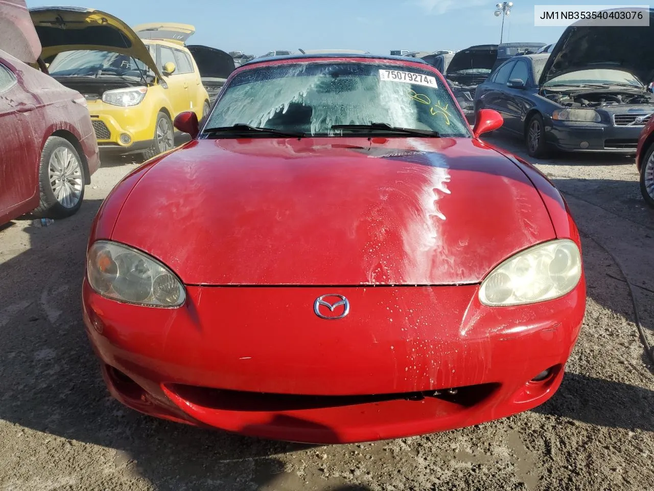 2004 Mazda Mx-5 Miata Base VIN: JM1NB353540403076 Lot: 75079274