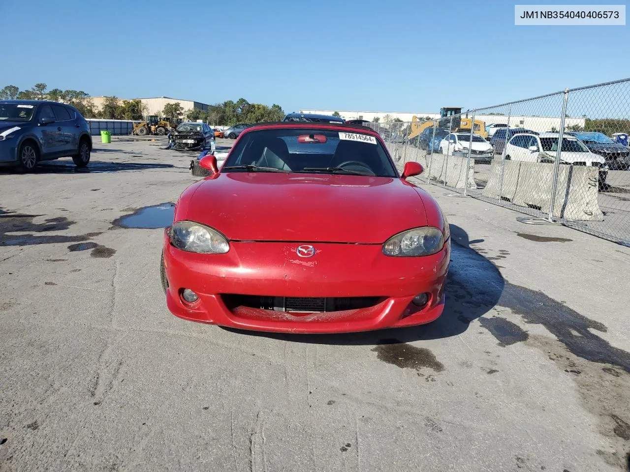 2004 Mazda Mx-5 Miata Speed VIN: JM1NB354040406573 Lot: 78514564