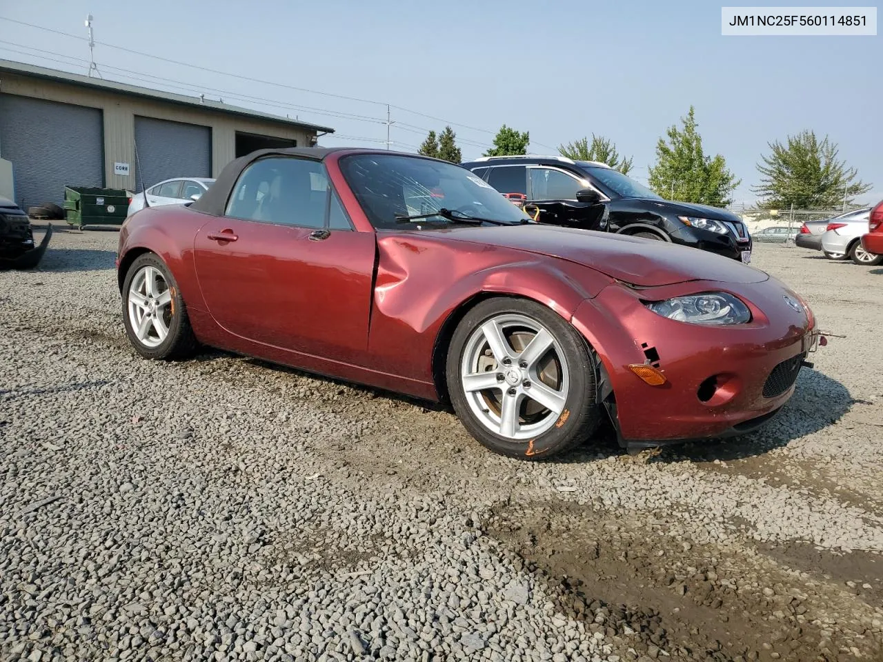 2006 Mazda Mx-5 Miata VIN: JM1NC25F560114851 Lot: 66218974