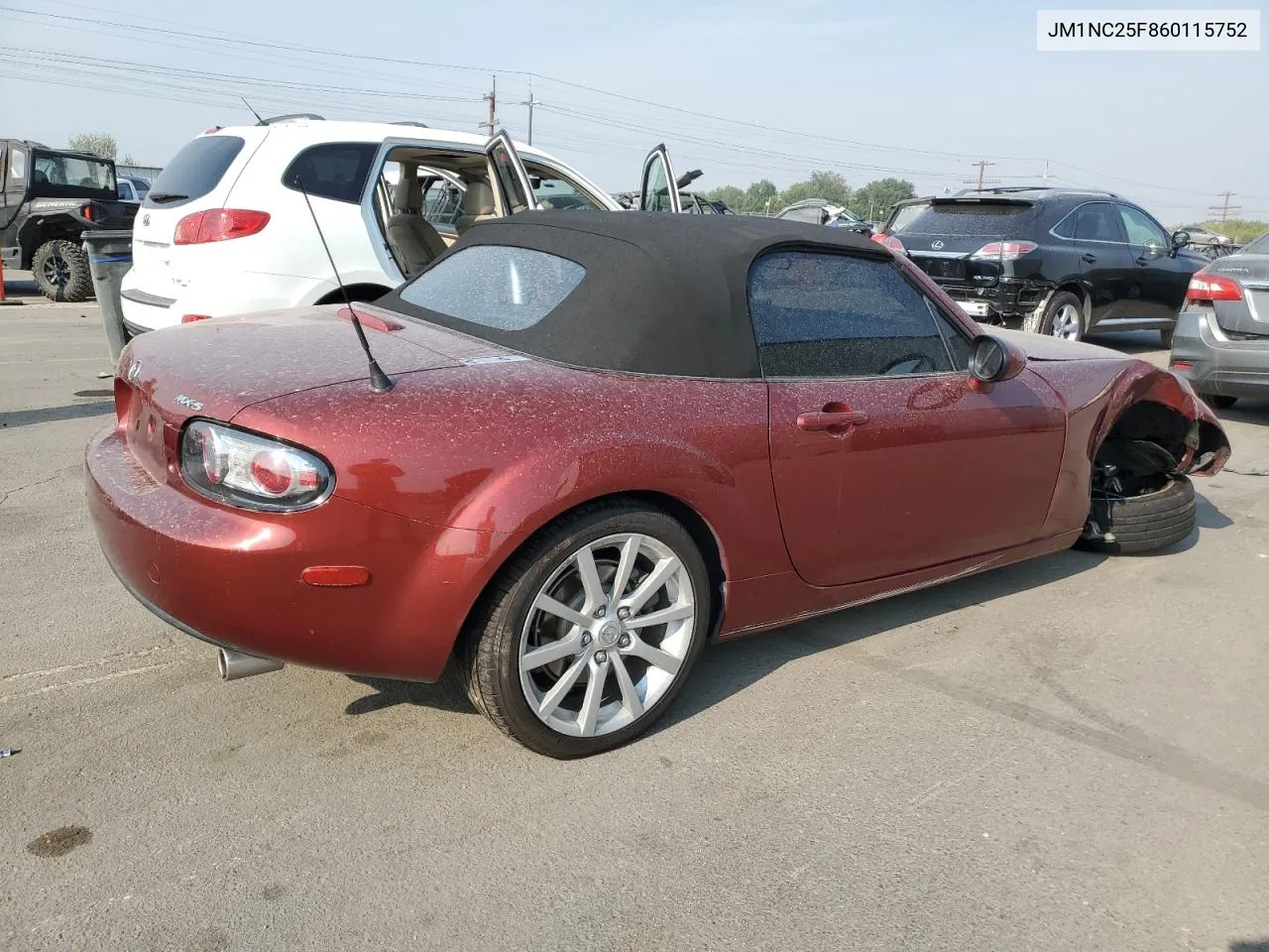 2006 Mazda Mx-5 Miata VIN: JM1NC25F860115752 Lot: 70526724