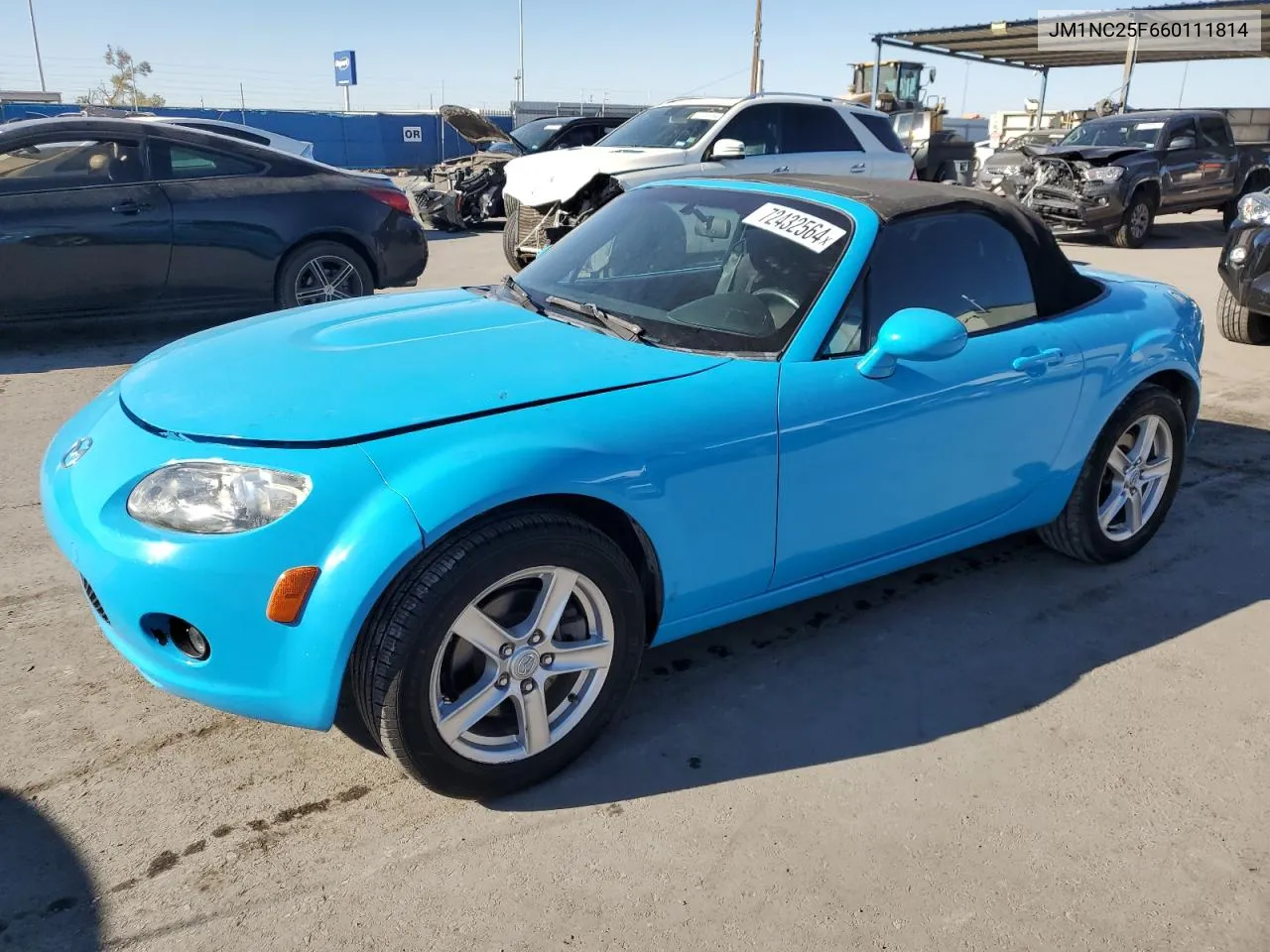 2006 Mazda Mx-5 Miata VIN: JM1NC25F660111814 Lot: 72432564