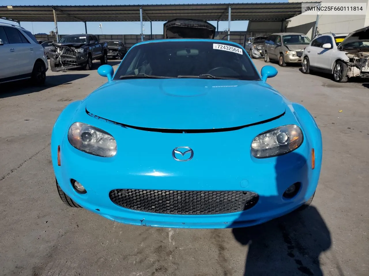 2006 Mazda Mx-5 Miata VIN: JM1NC25F660111814 Lot: 72432564