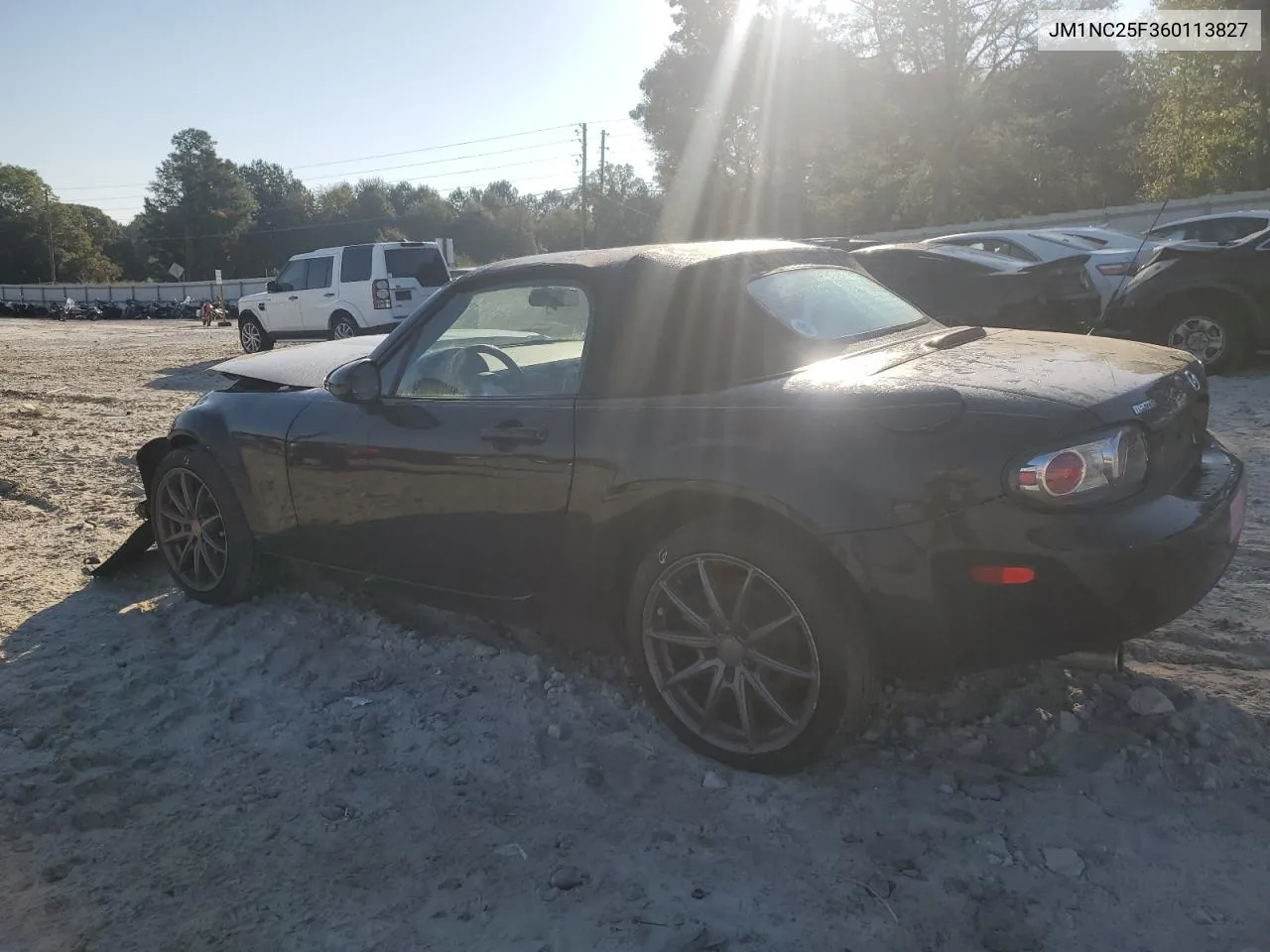 2006 Mazda Mx-5 Miata VIN: JM1NC25F360113827 Lot: 74561224