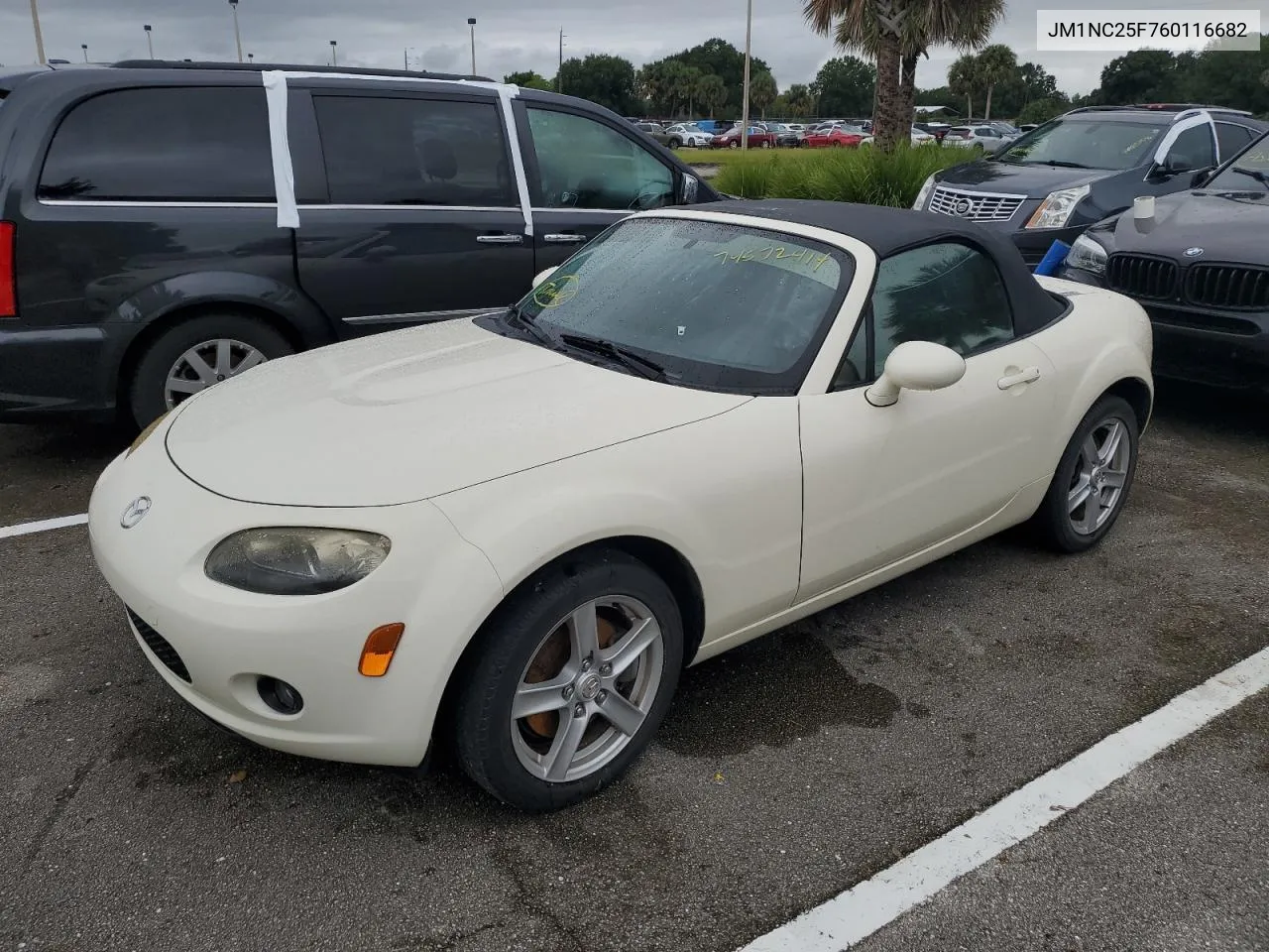 2006 Mazda Mx-5 Miata VIN: JM1NC25F760116682 Lot: 74572414