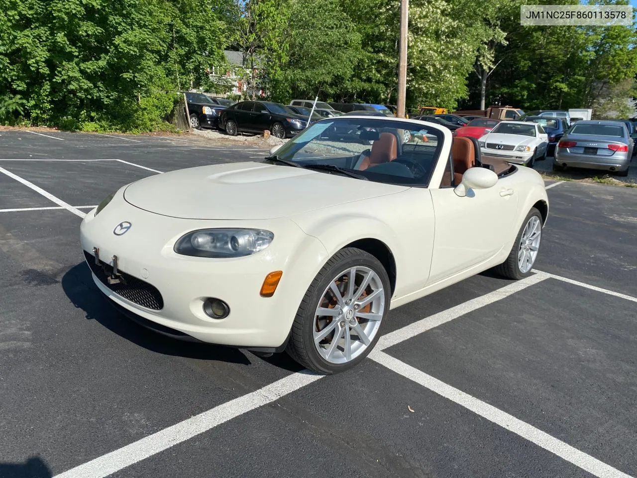 2006 Mazda Mx-5 Miata VIN: JM1NC25F860113578 Lot: 75176654