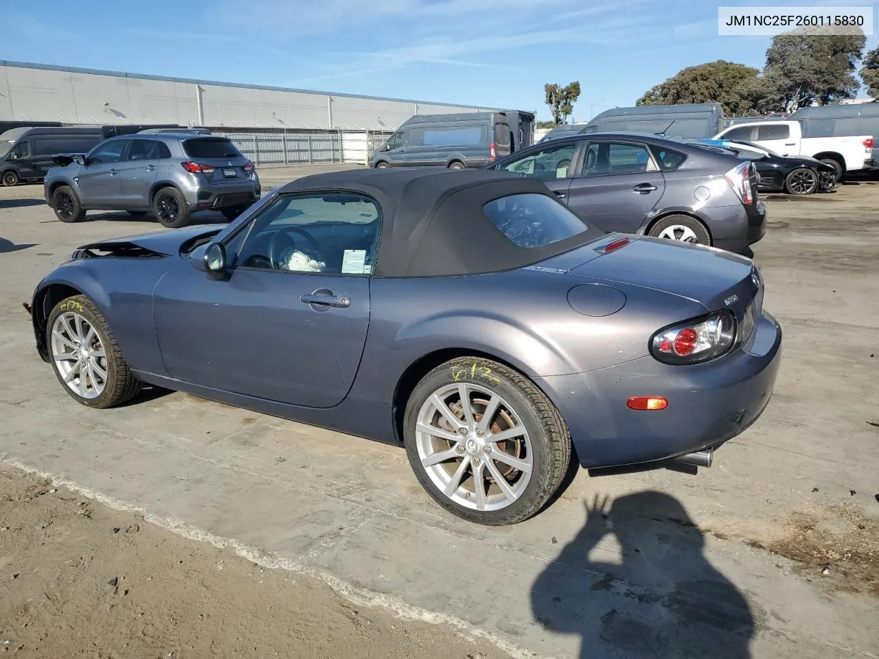 2006 Mazda Mx-5 Miata VIN: JM1NC25F260115830 Lot: 76844774