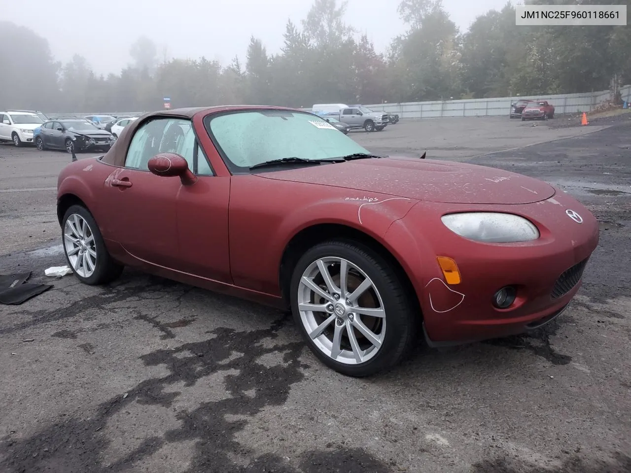 2006 Mazda Mx-5 Miata VIN: JM1NC25F960118661 Lot: 76939594