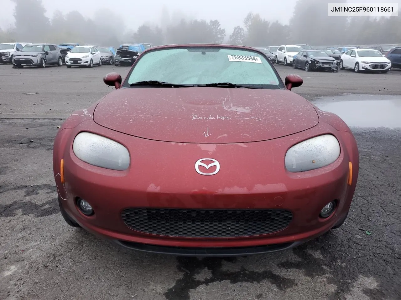 2006 Mazda Mx-5 Miata VIN: JM1NC25F960118661 Lot: 76939594