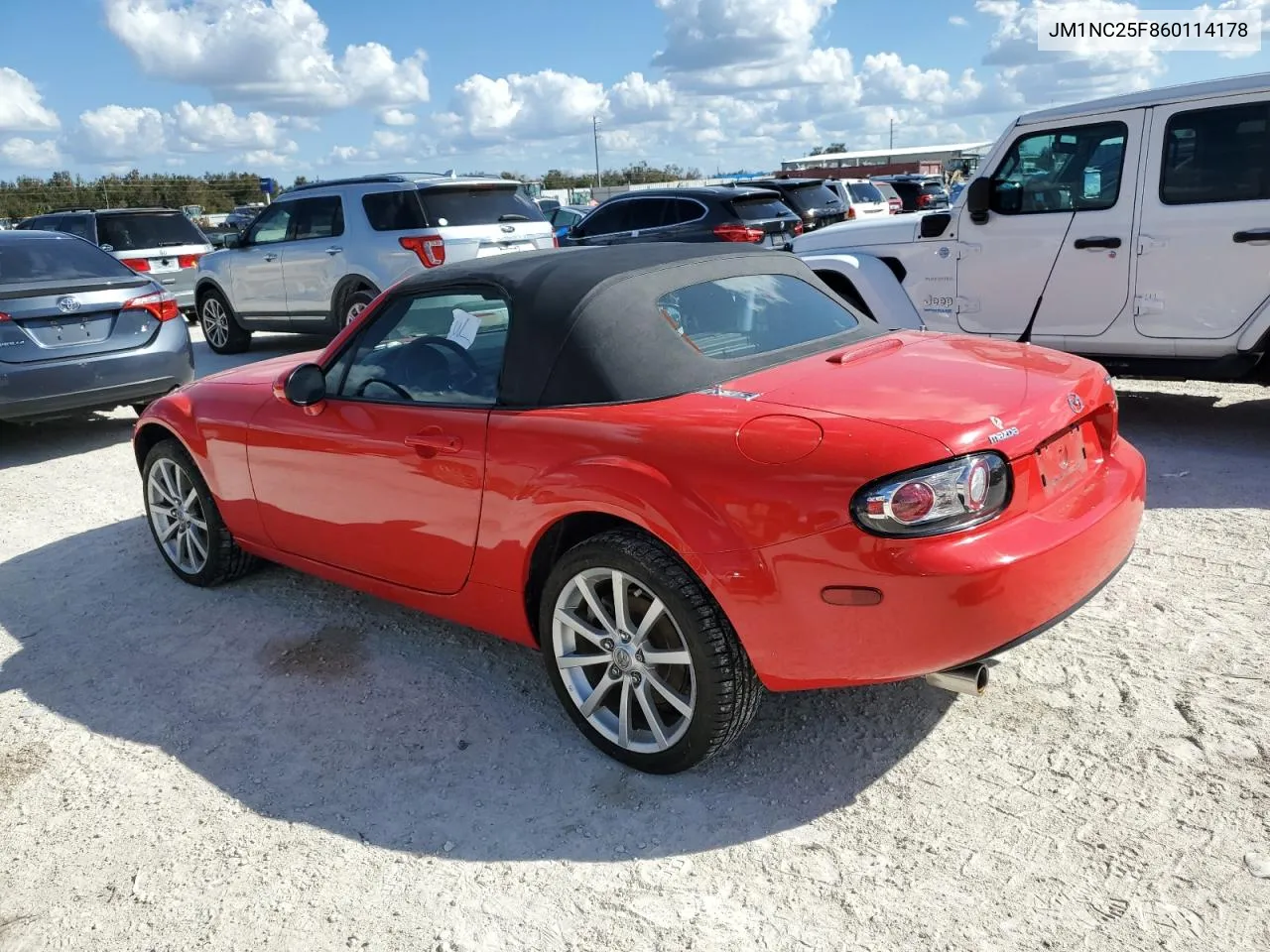 2006 Mazda Mx-5 Miata VIN: JM1NC25F860114178 Lot: 78029904