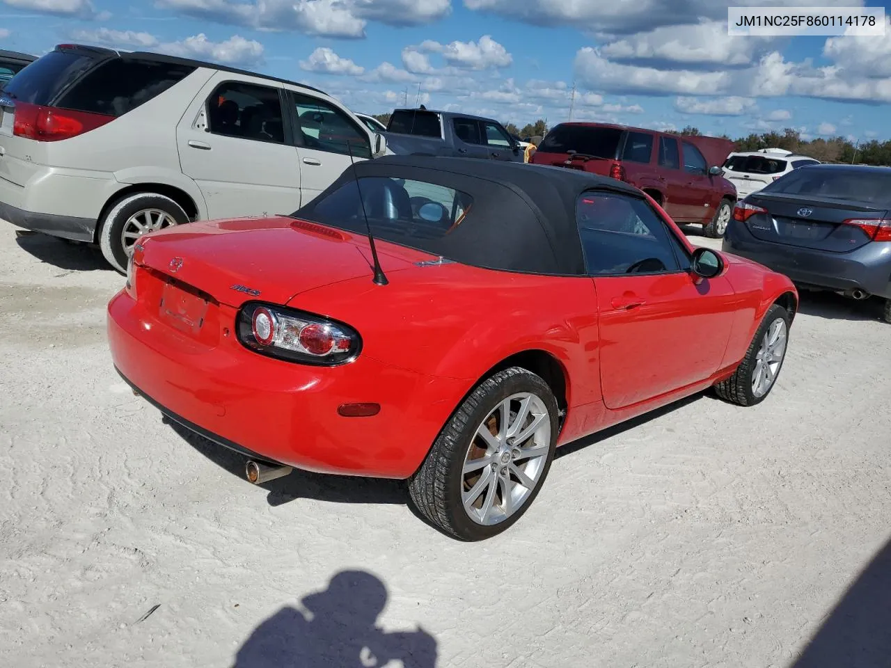 2006 Mazda Mx-5 Miata VIN: JM1NC25F860114178 Lot: 78029904