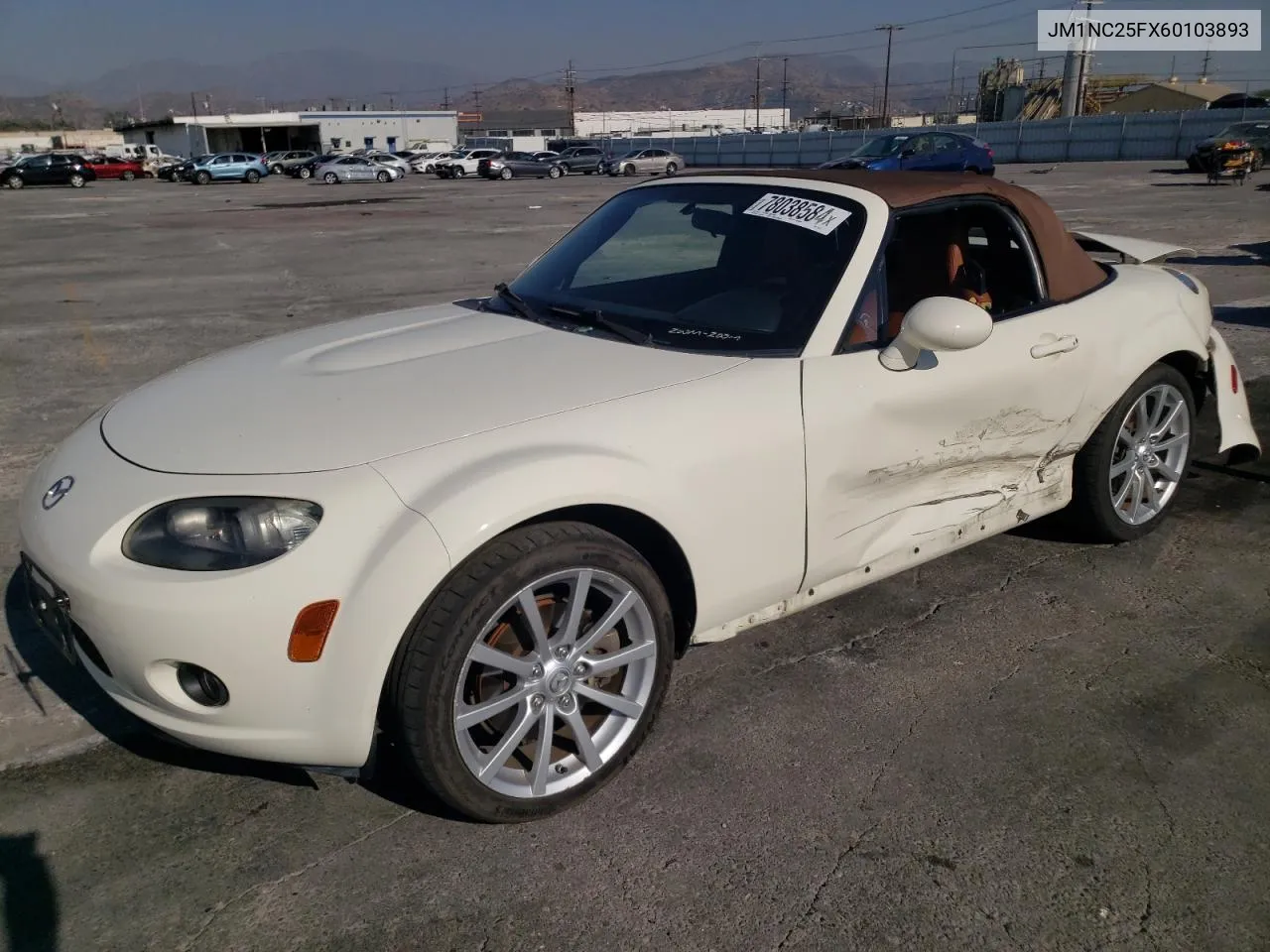 2006 Mazda Mx-5 Miata VIN: JM1NC25FX60103893 Lot: 78038584