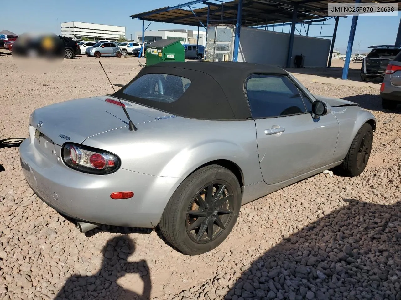 2007 Mazda Mx-5 Miata VIN: JM1NC25F870126638 Lot: 71955104