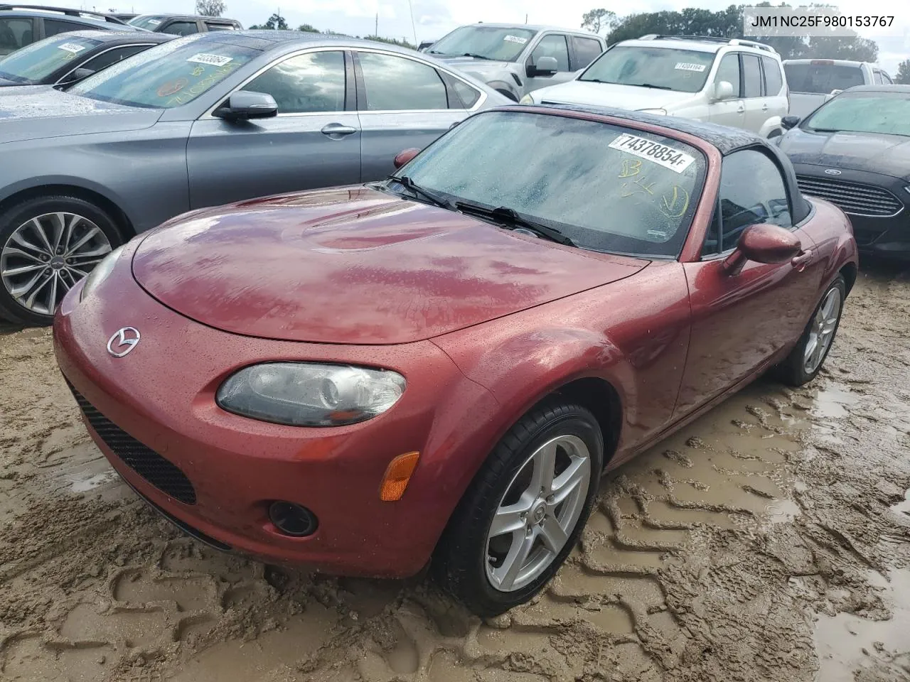 2008 Mazda Mx-5 Miata VIN: JM1NC25F980153767 Lot: 74378854