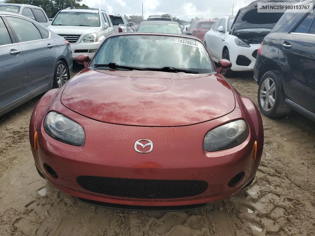 2008 Mazda Mx-5 Miata VIN: JM1NC25F980153767 Lot: 74378854